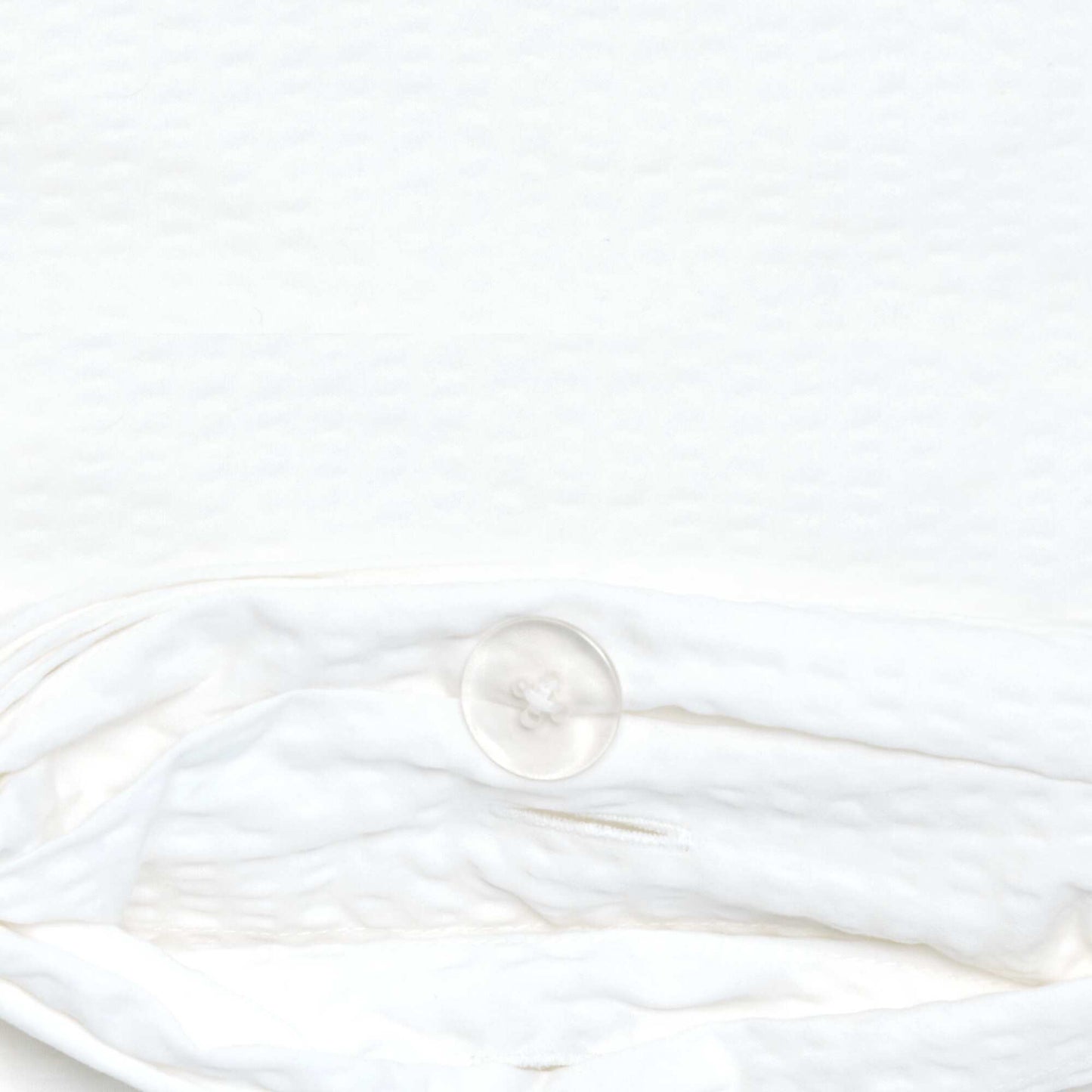 Seersucker Double Duvet Cover Set 240 x 220 cm WHITE