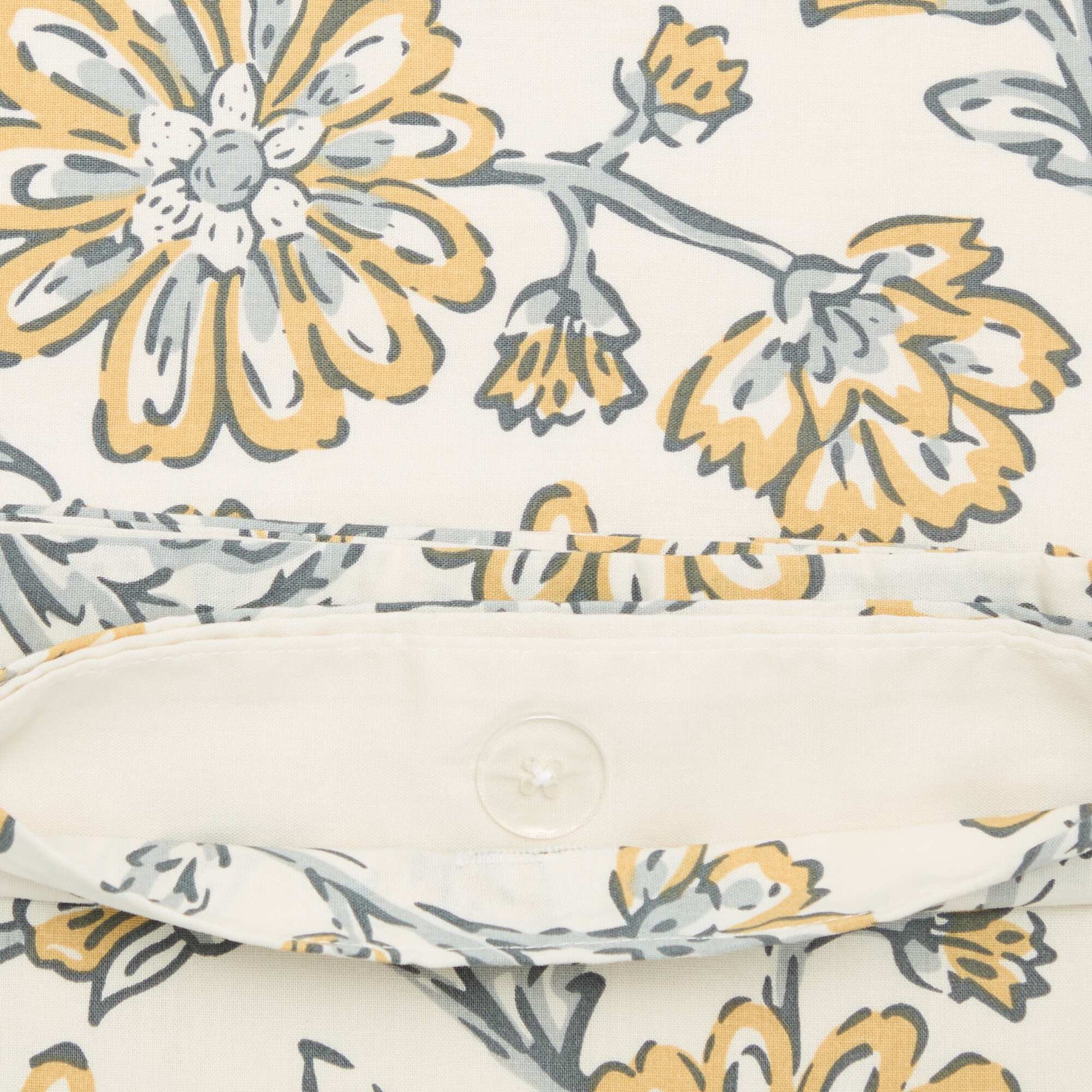 2-piece single duvet cover set - Duvet cover + pillowcase YELLOW