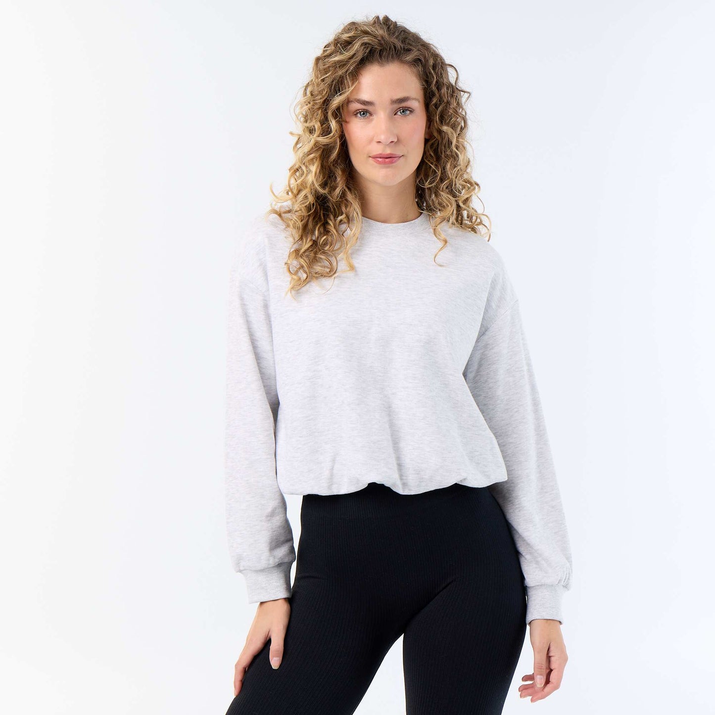 Balloon French Terry Sweatshirt GREY