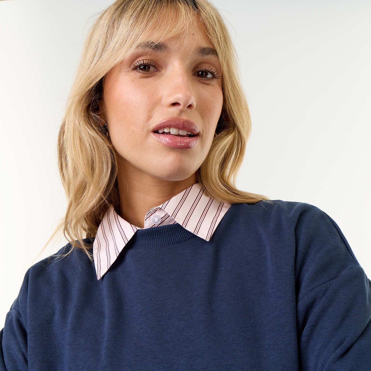 Balloon French Terry Sweatshirt BLUE
