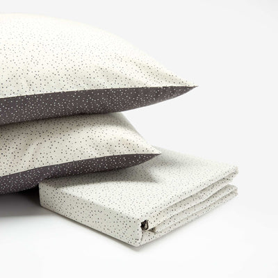 Polka Dot Duvet Cover Set for 2 People (240 x 220cm) - Kiabi Home GREY