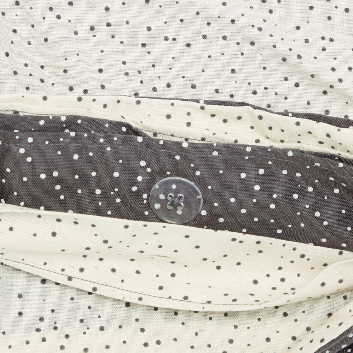 Polka Dot Duvet Cover Set for 2 People (240 x 220cm) - Kiabi Home GREY