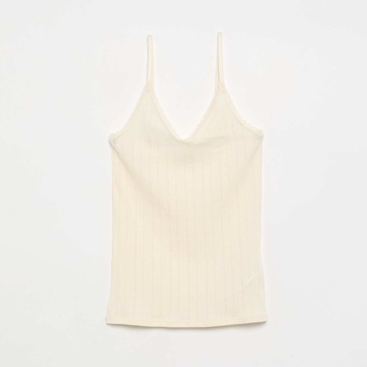Pack of 2 Printed Pointelle Tank Tops WHITE