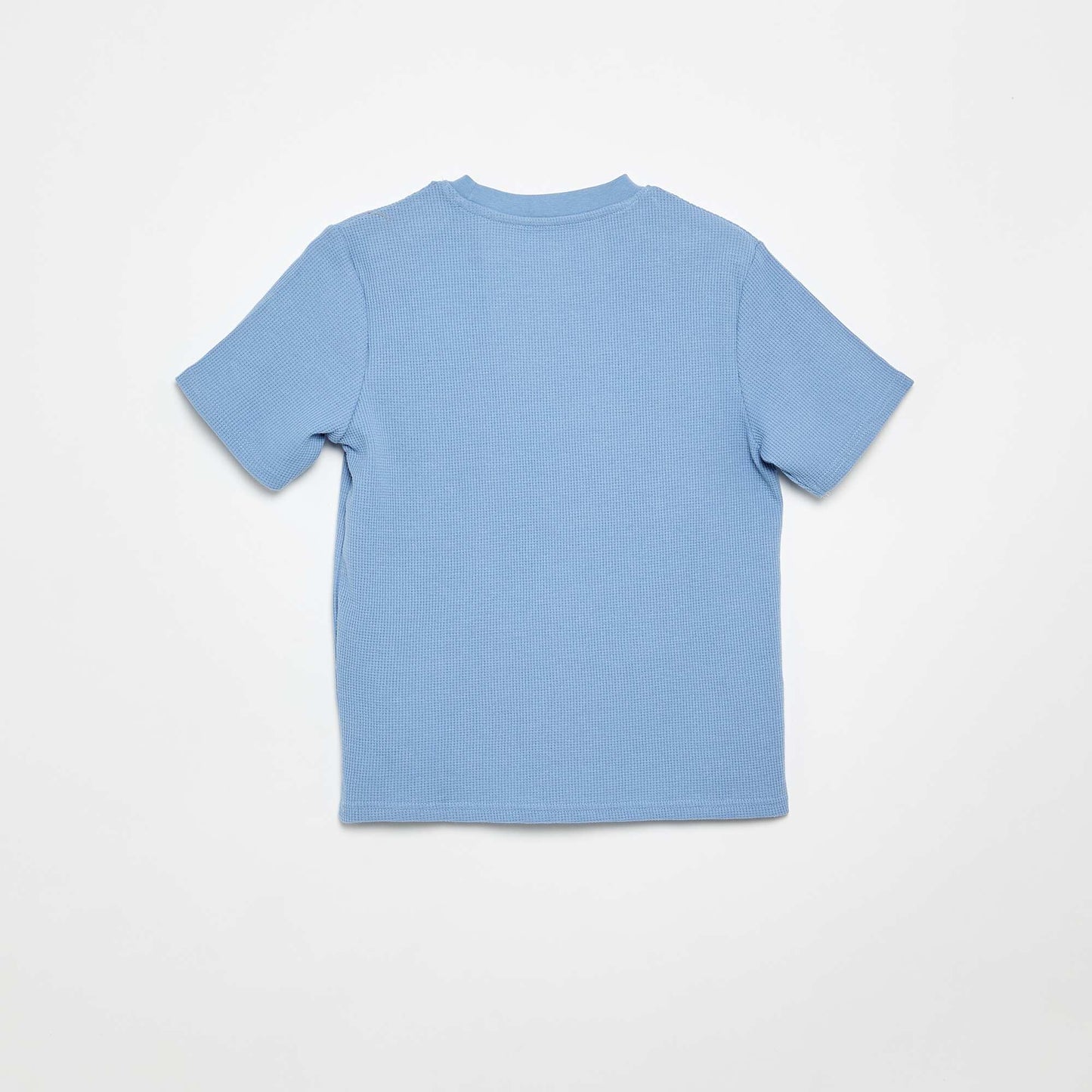 Waffle-Knit T-shirt WHITE