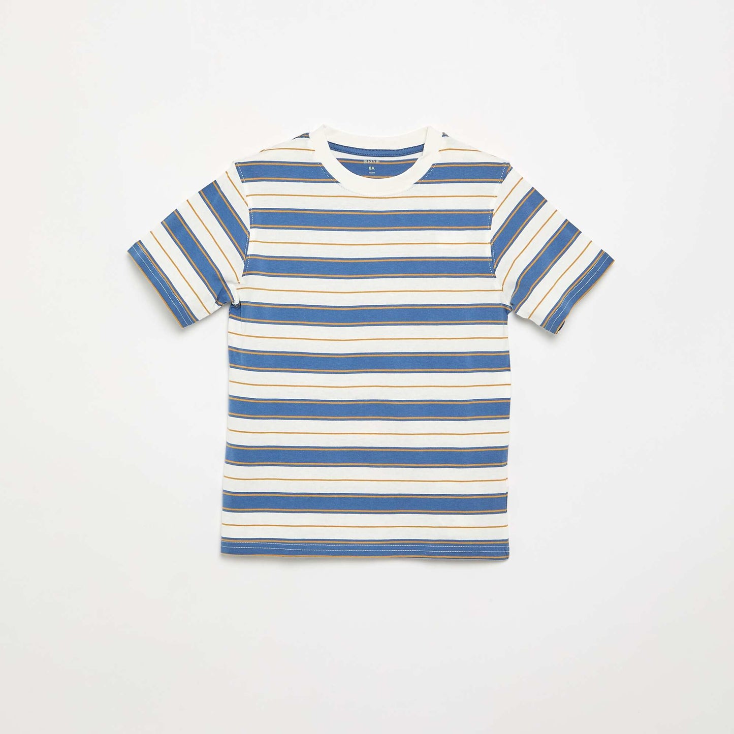 Striped short-sleeved T-shirt WHITE