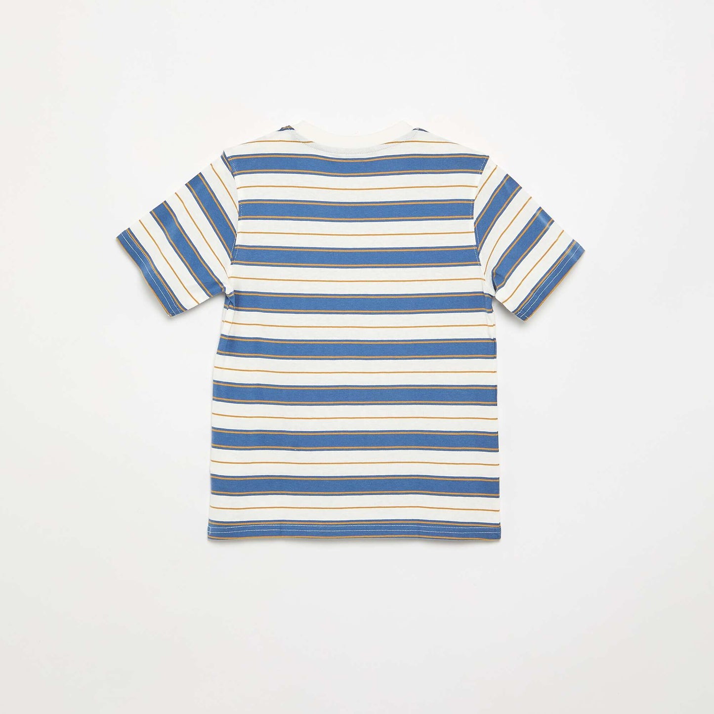 Striped short-sleeved T-shirt WHITE