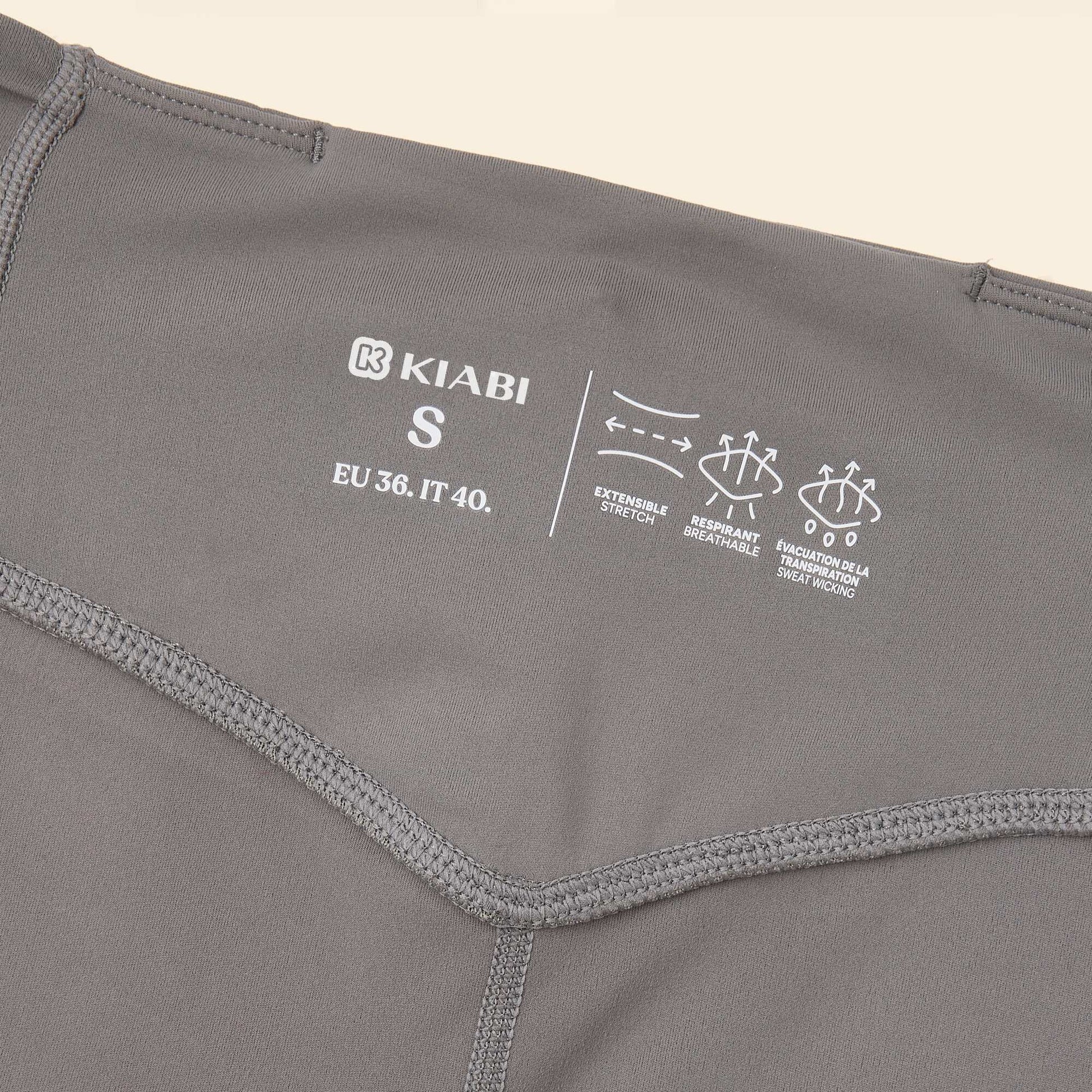 Sports leggings with pockets GREY