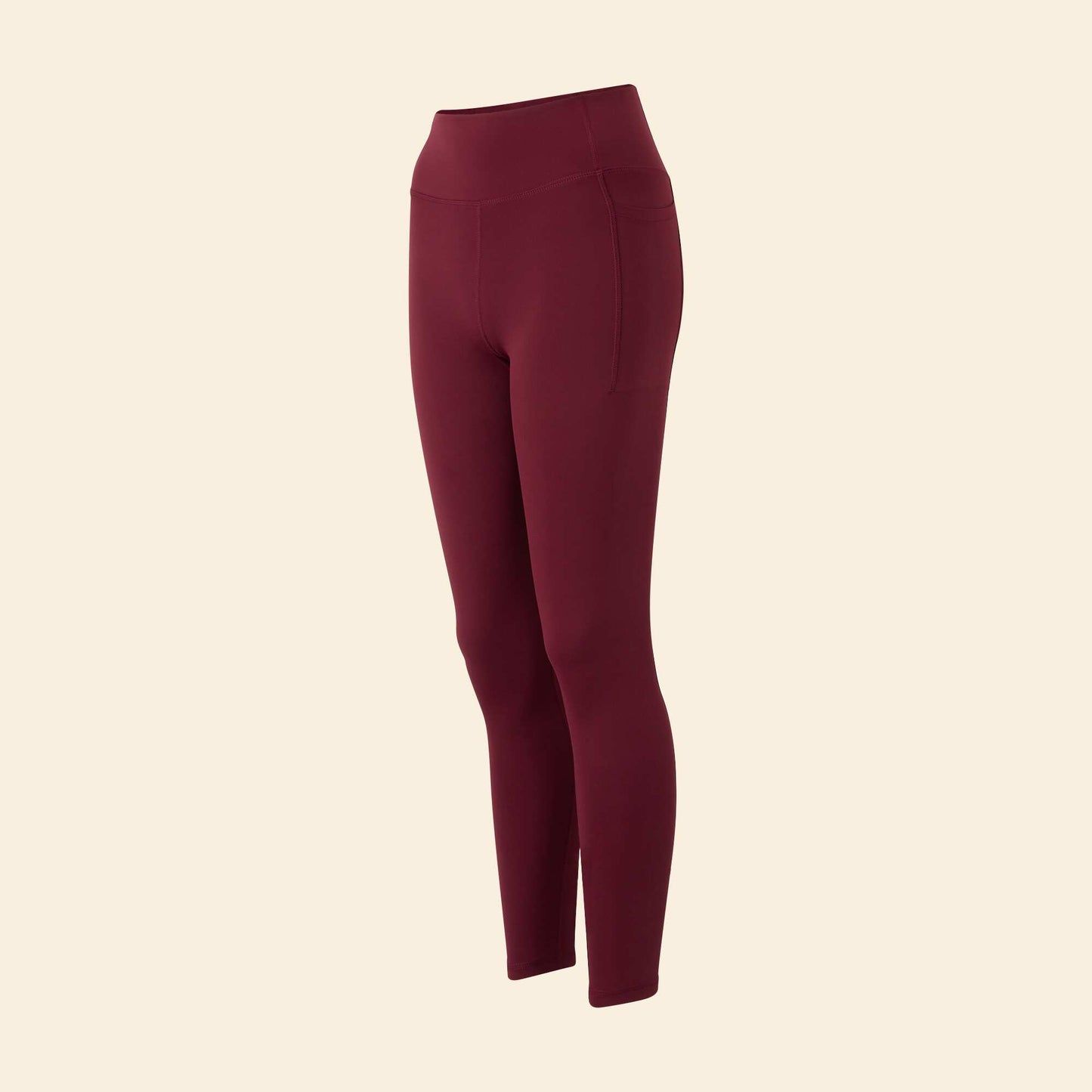 Sports leggings with pockets RED