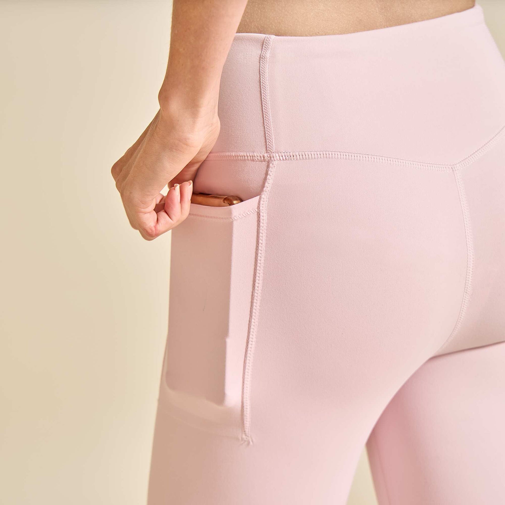 Sports leggings with pockets PINK