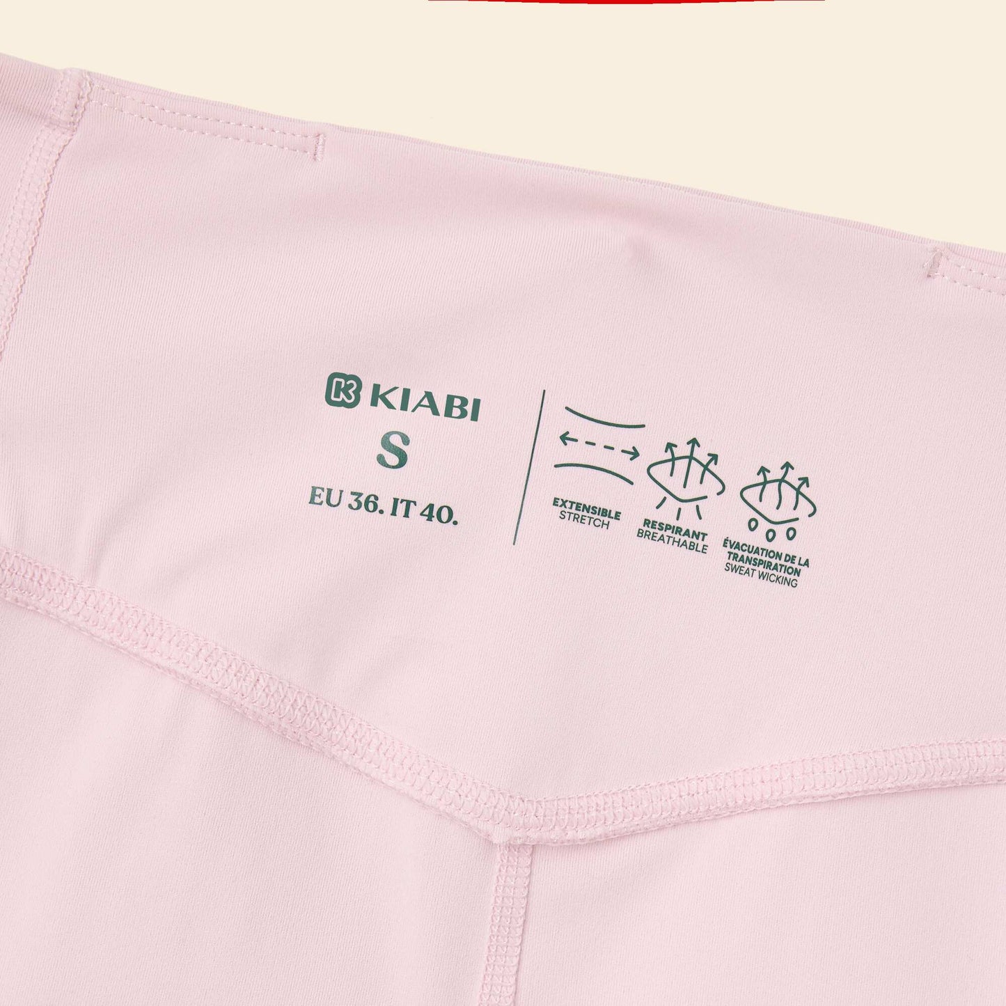 Sports leggings with pockets PINK