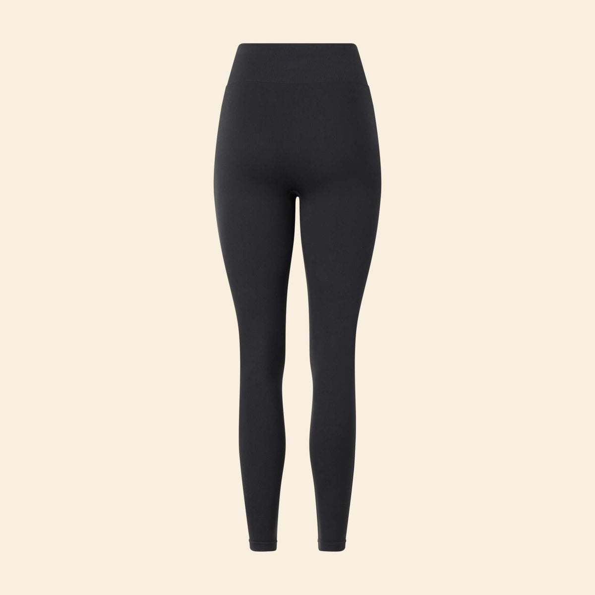 Ribbed Sports Leggings BLACK