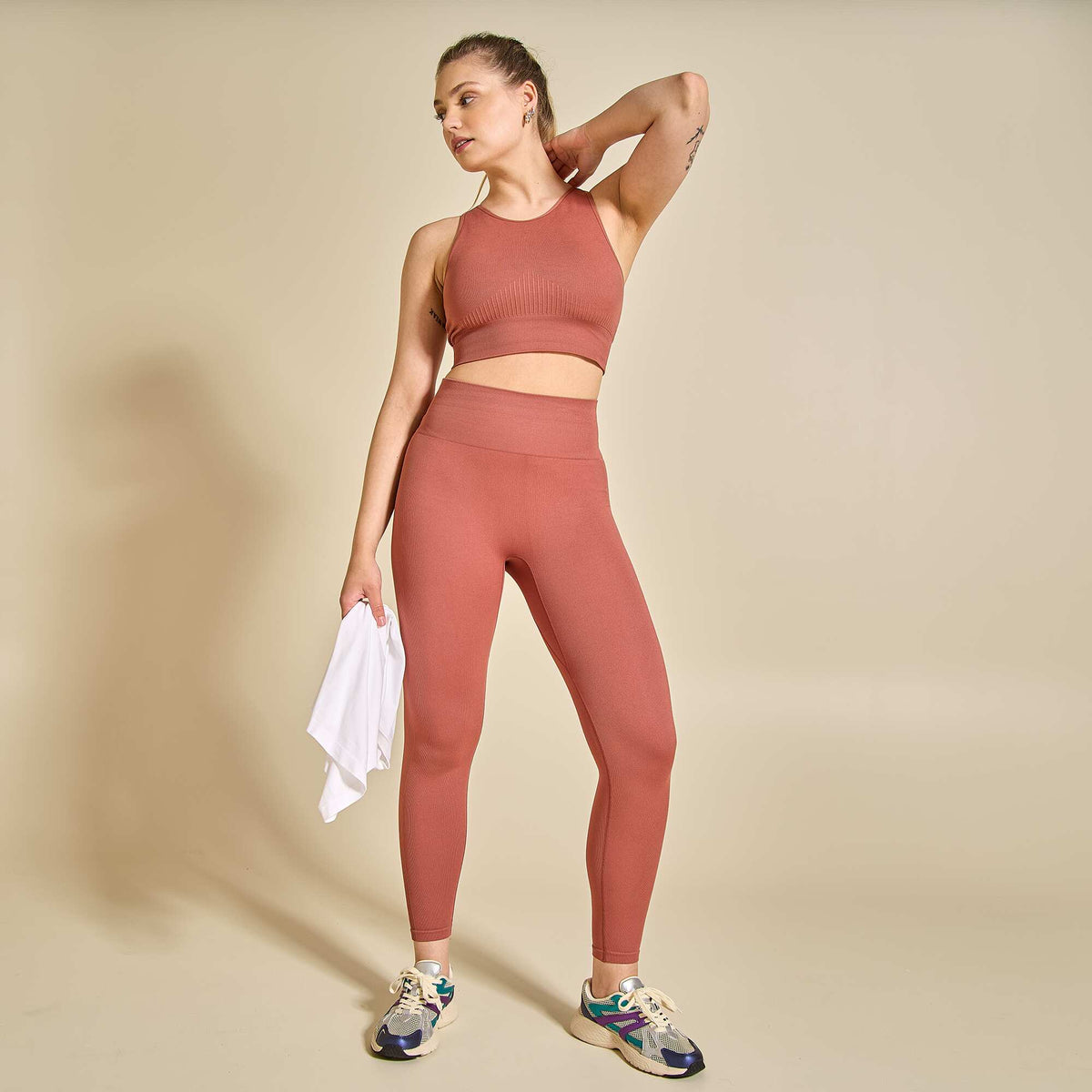 Seamless Sports Bra BROWN