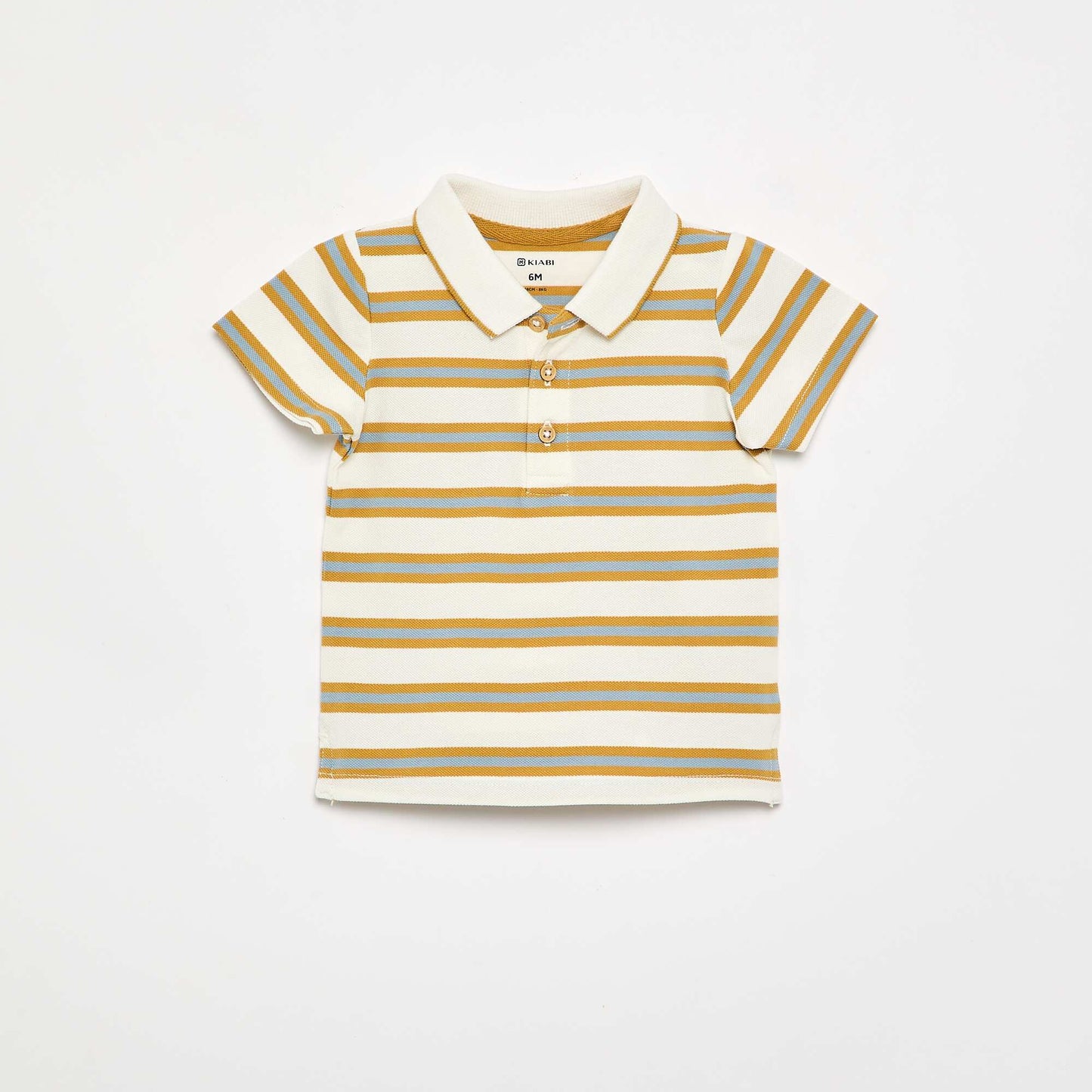 Piqué cotton polo WHITE