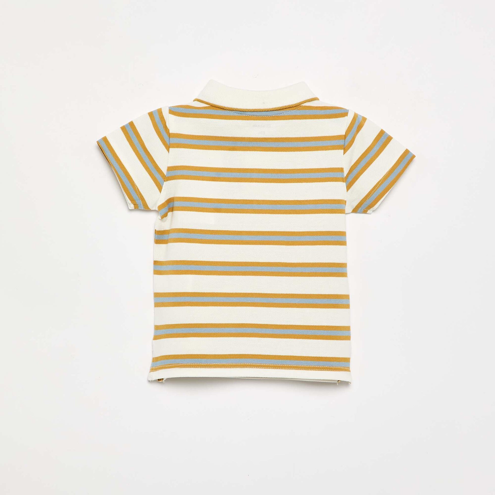 Piqué cotton polo WHITE