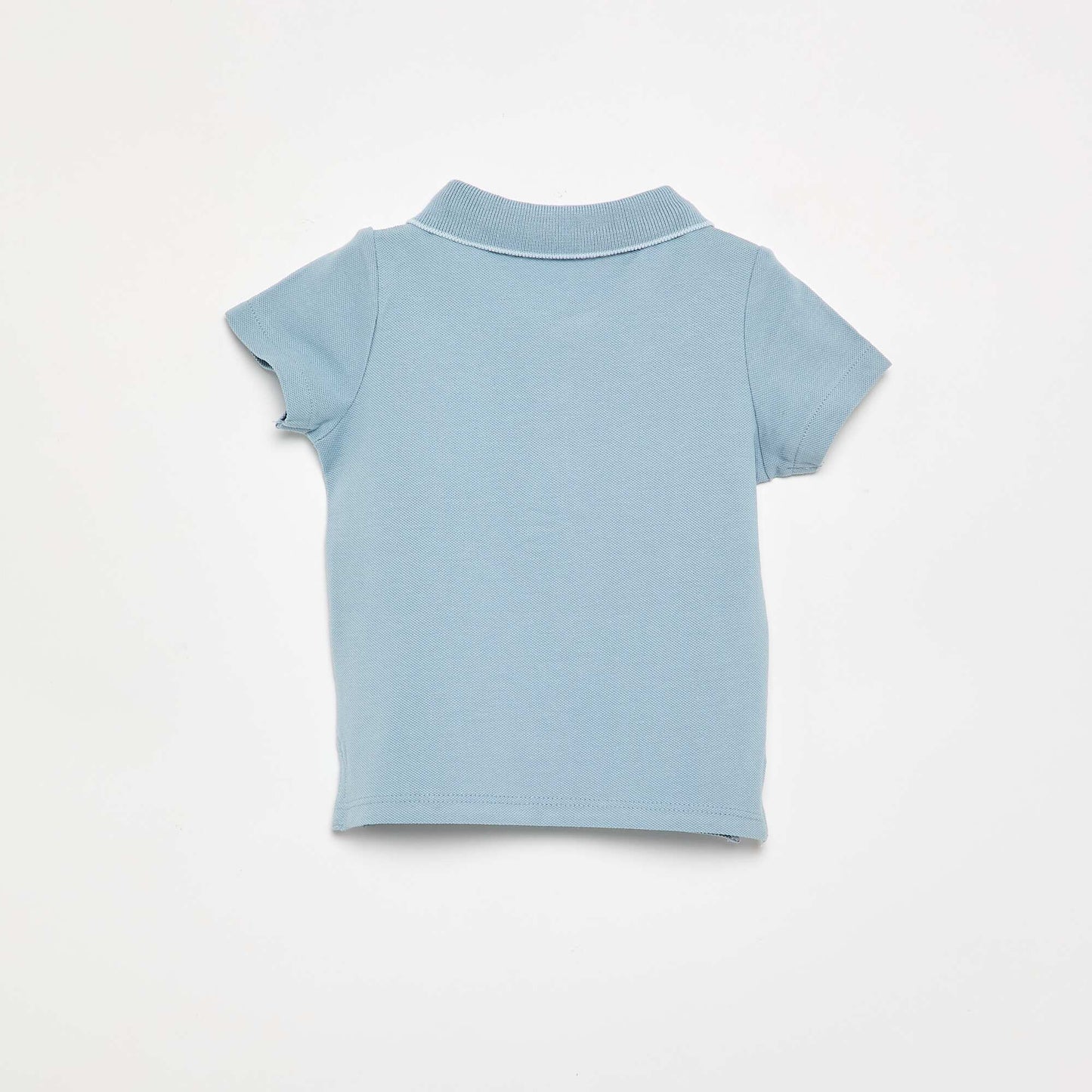 Piqué cotton polo BLUE