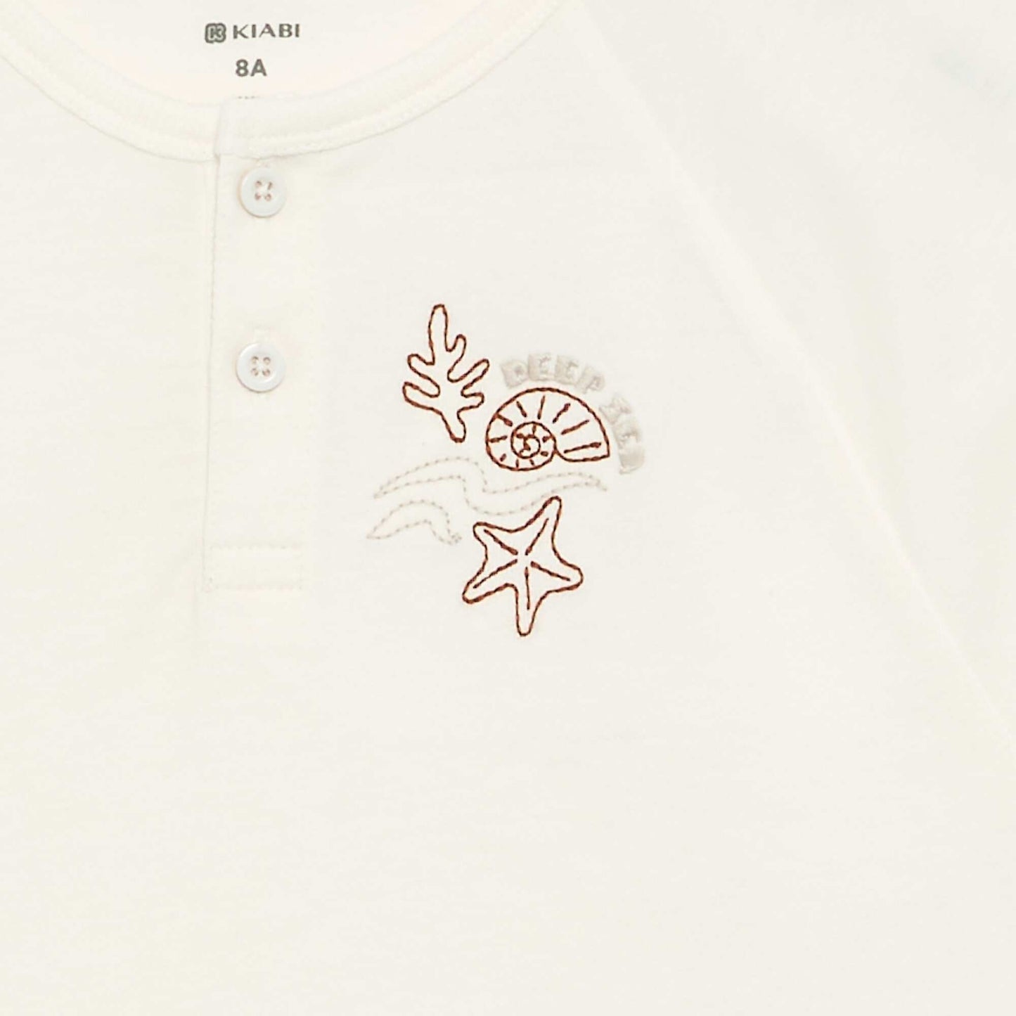 Embroidered Short-Sleeved T-shirt WHITE