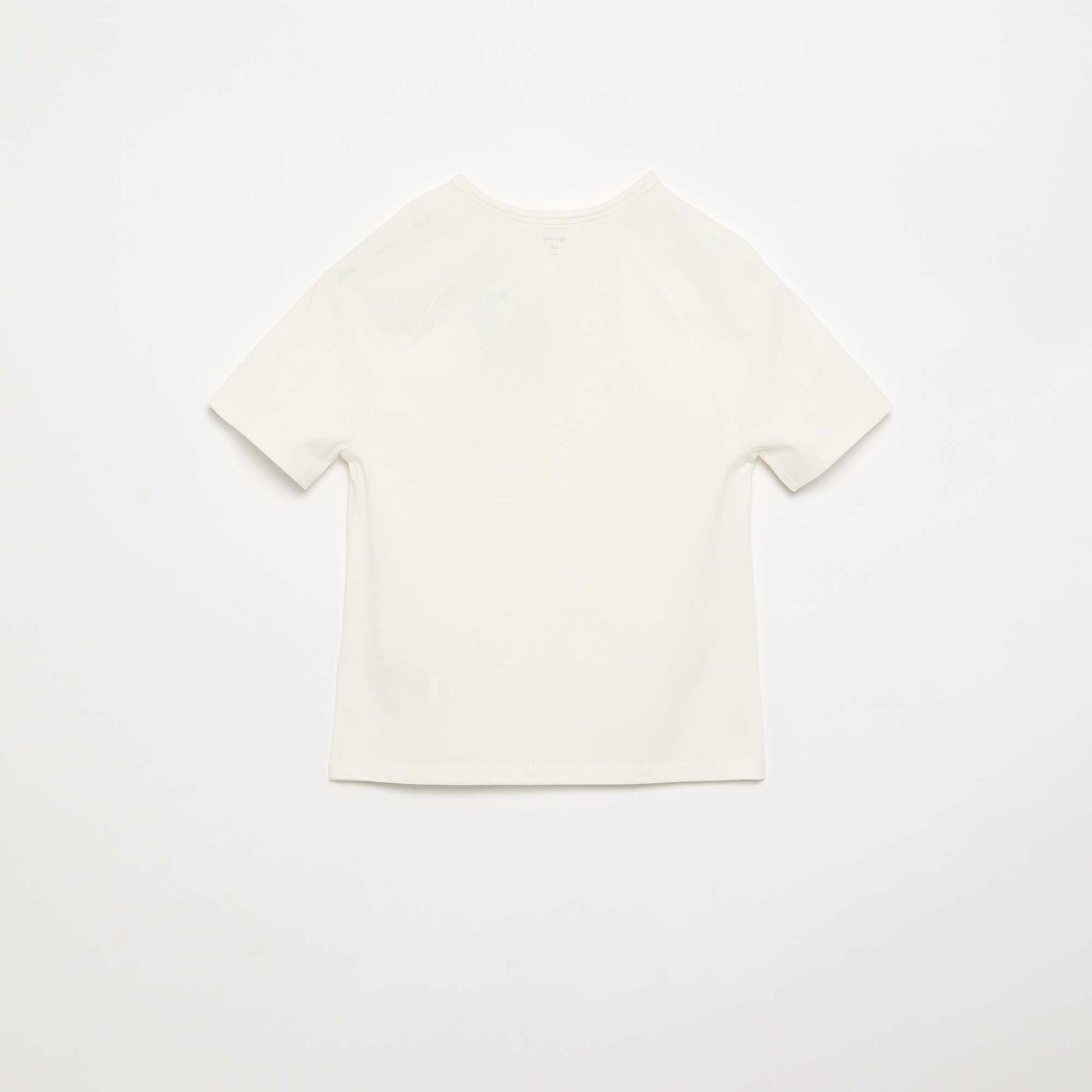 Embroidered Short-Sleeved T-shirt WHITE