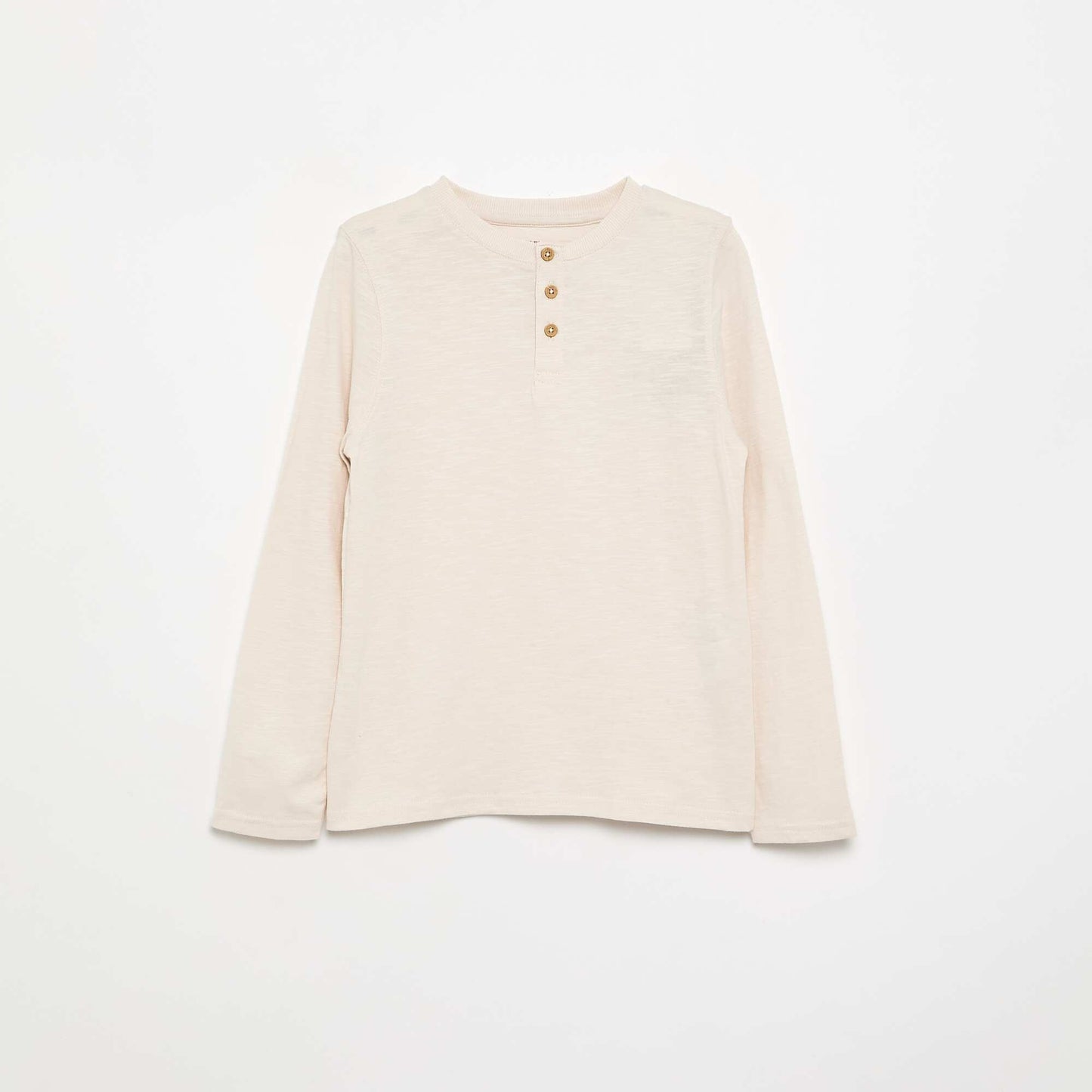 Basic Henley T-shirt WHITE