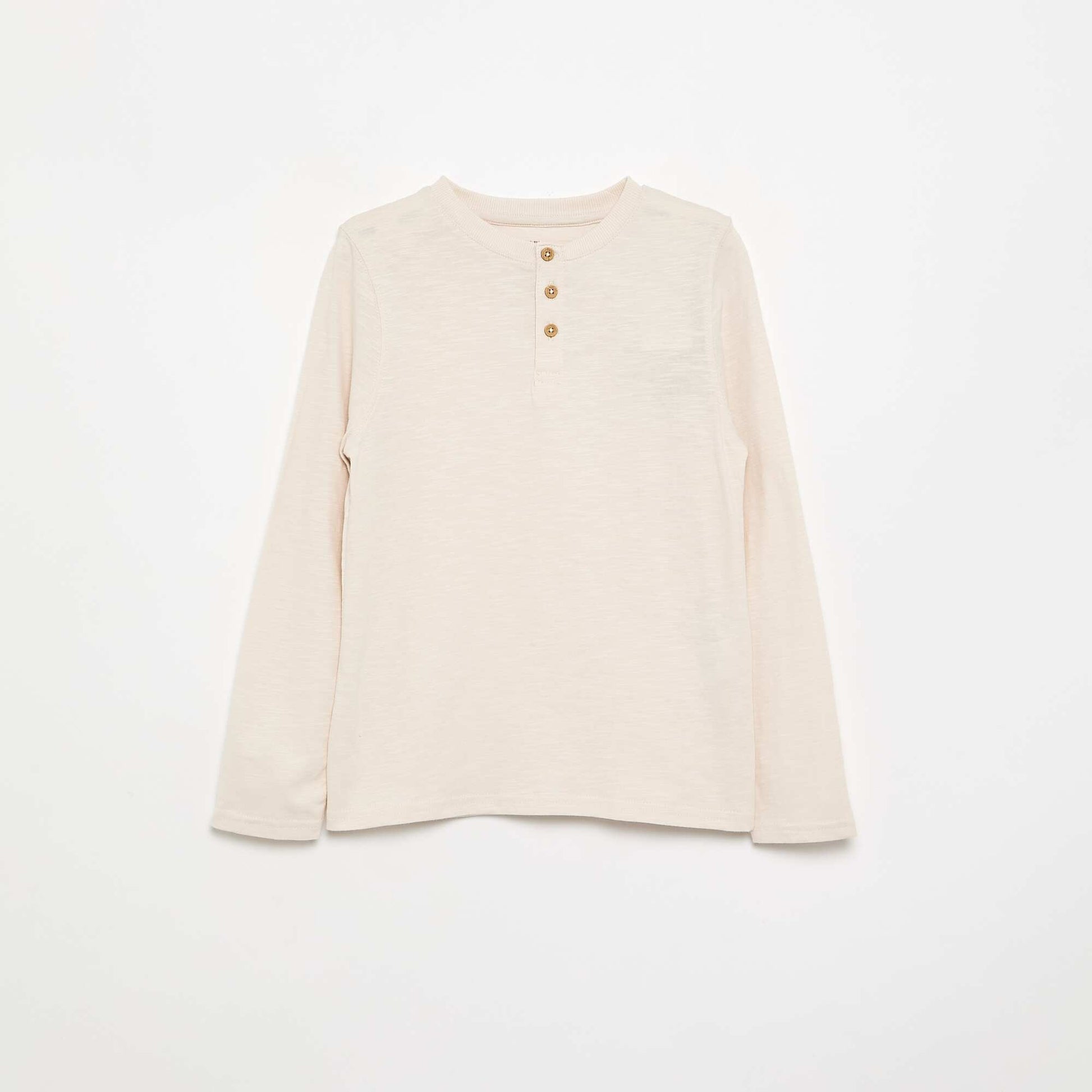 Basic Henley T-shirt WHITE
