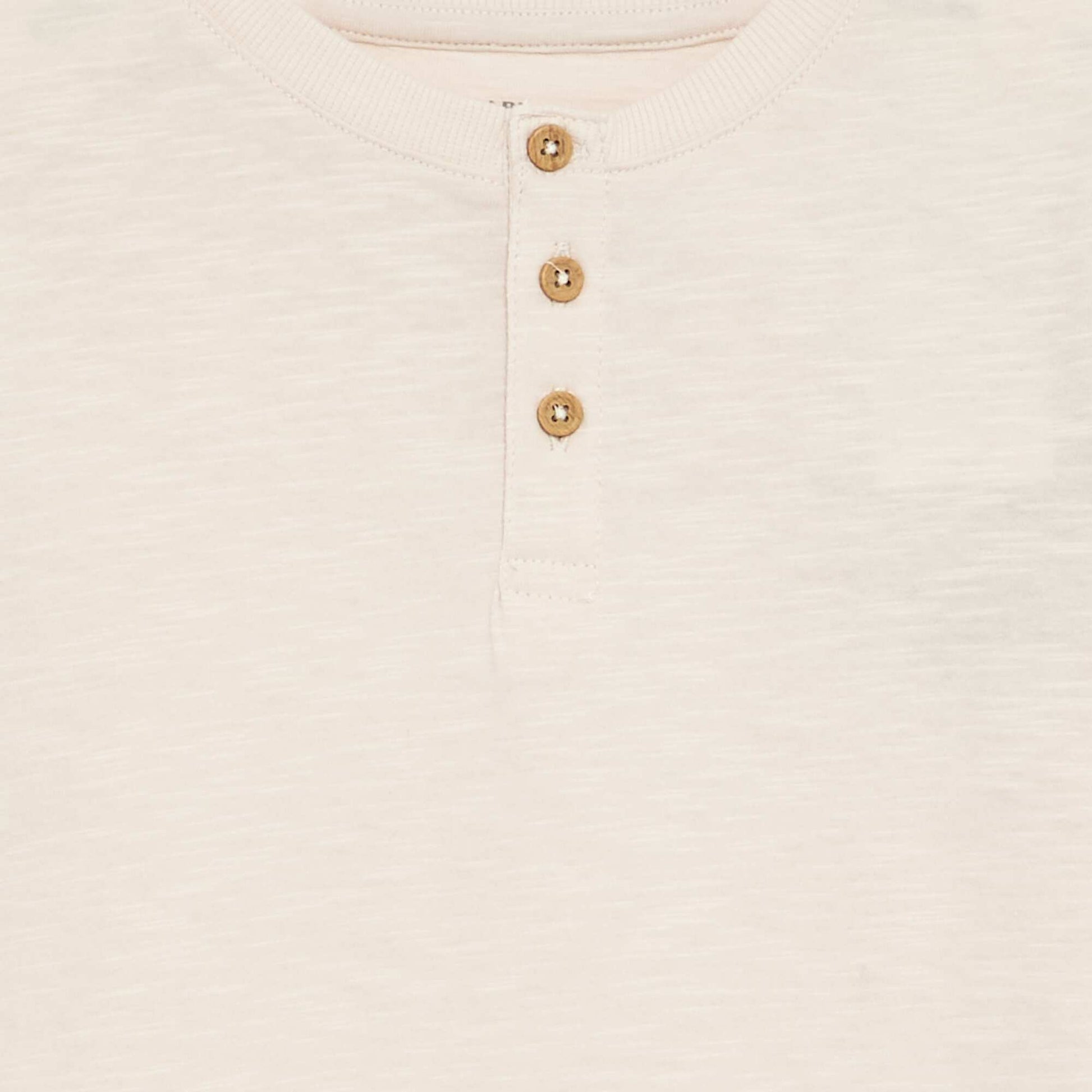 Basic Henley T-shirt WHITE