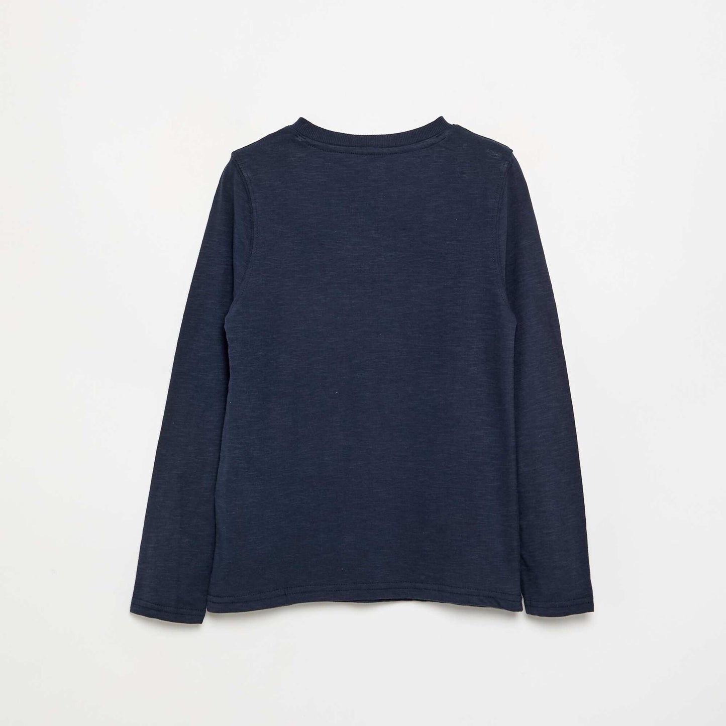 Basic Henley T-shirt BLUE