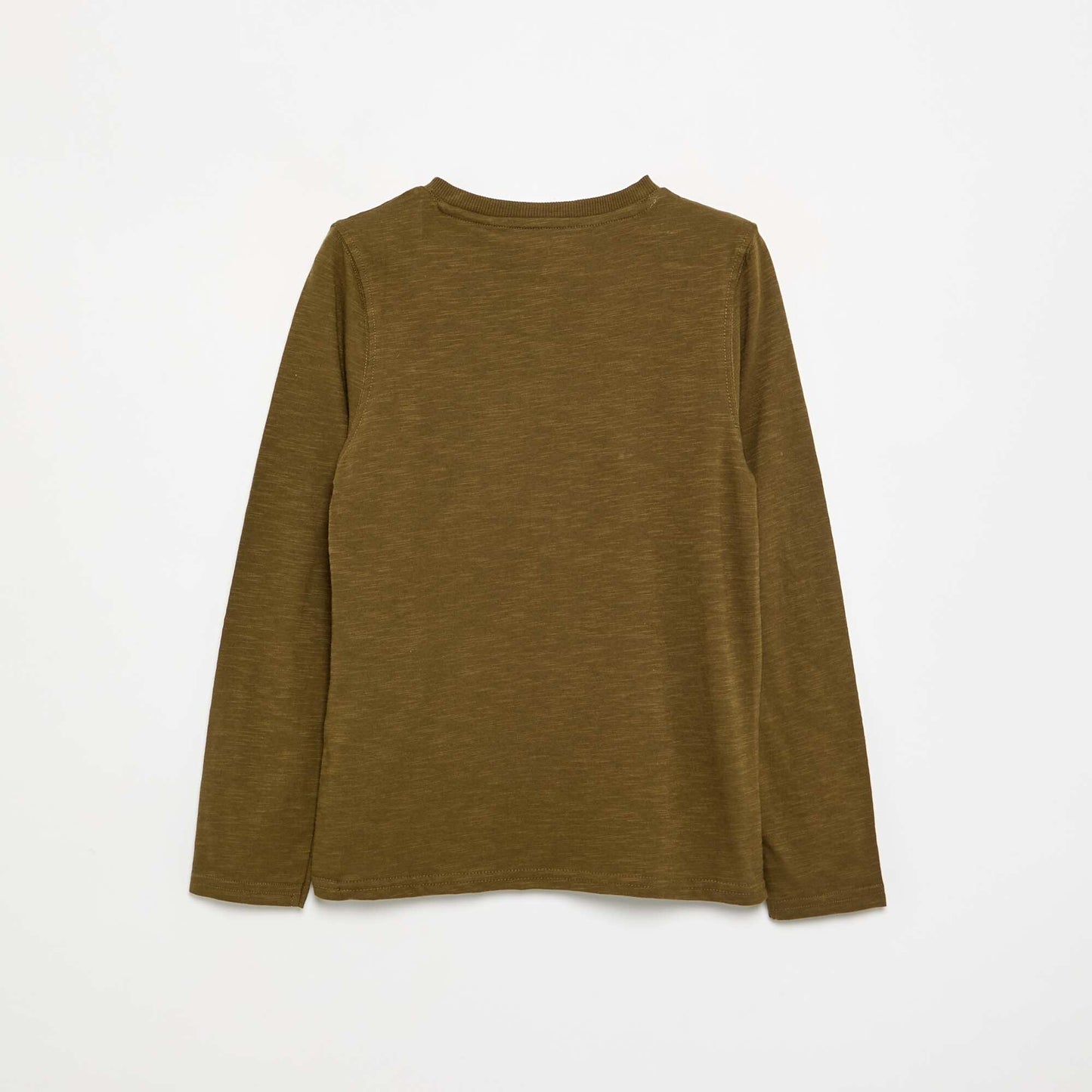 Basic Henley T-shirt GREEN