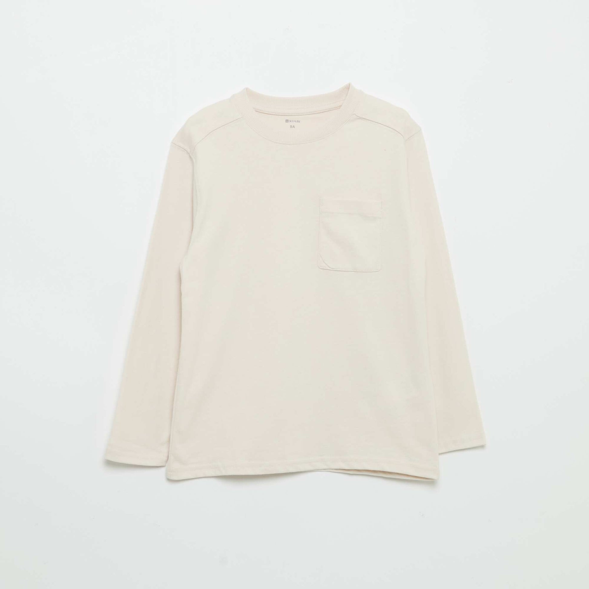 Long-sleeved Jersey T-shirt WHITE
