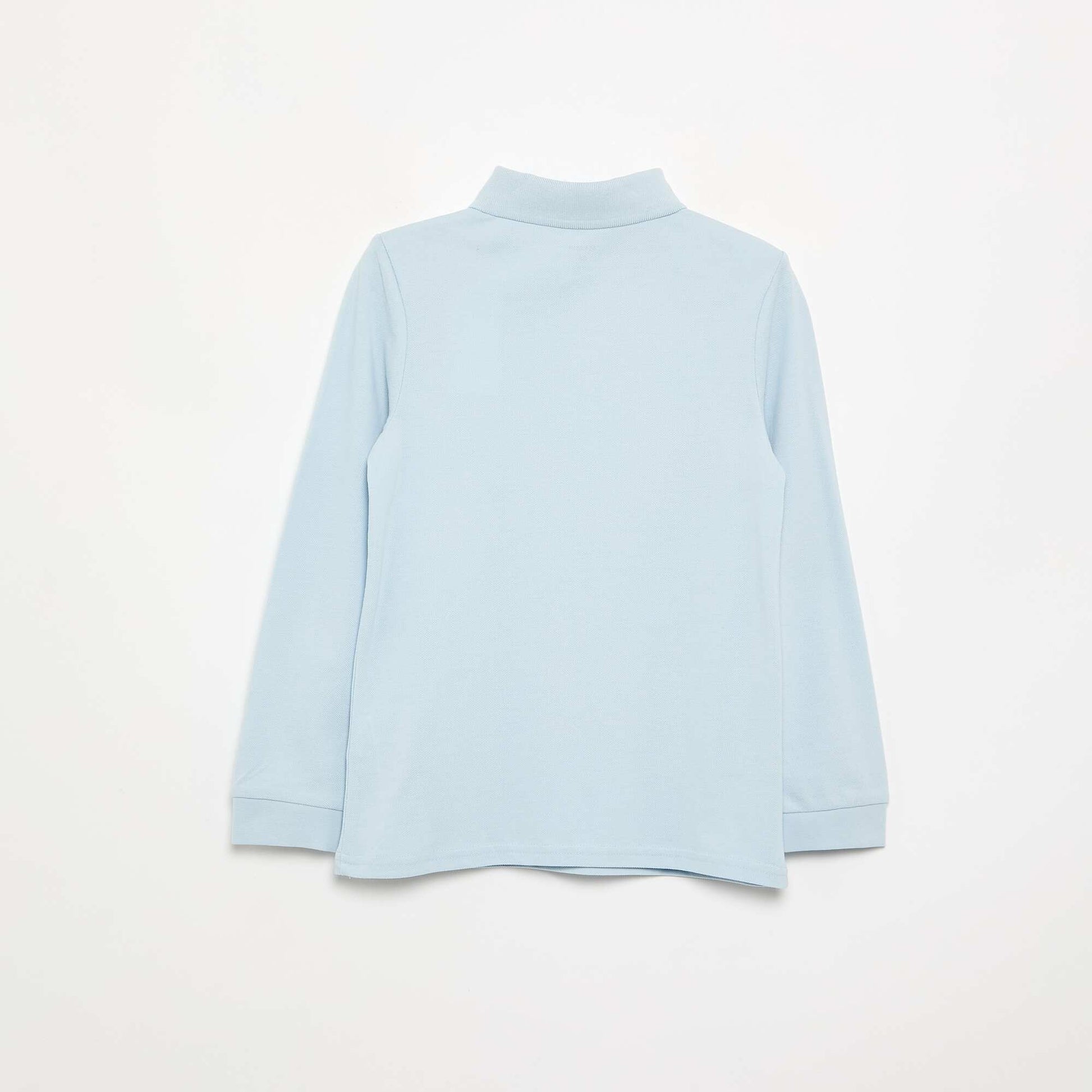 Long-sleeved polo shirt BLUE