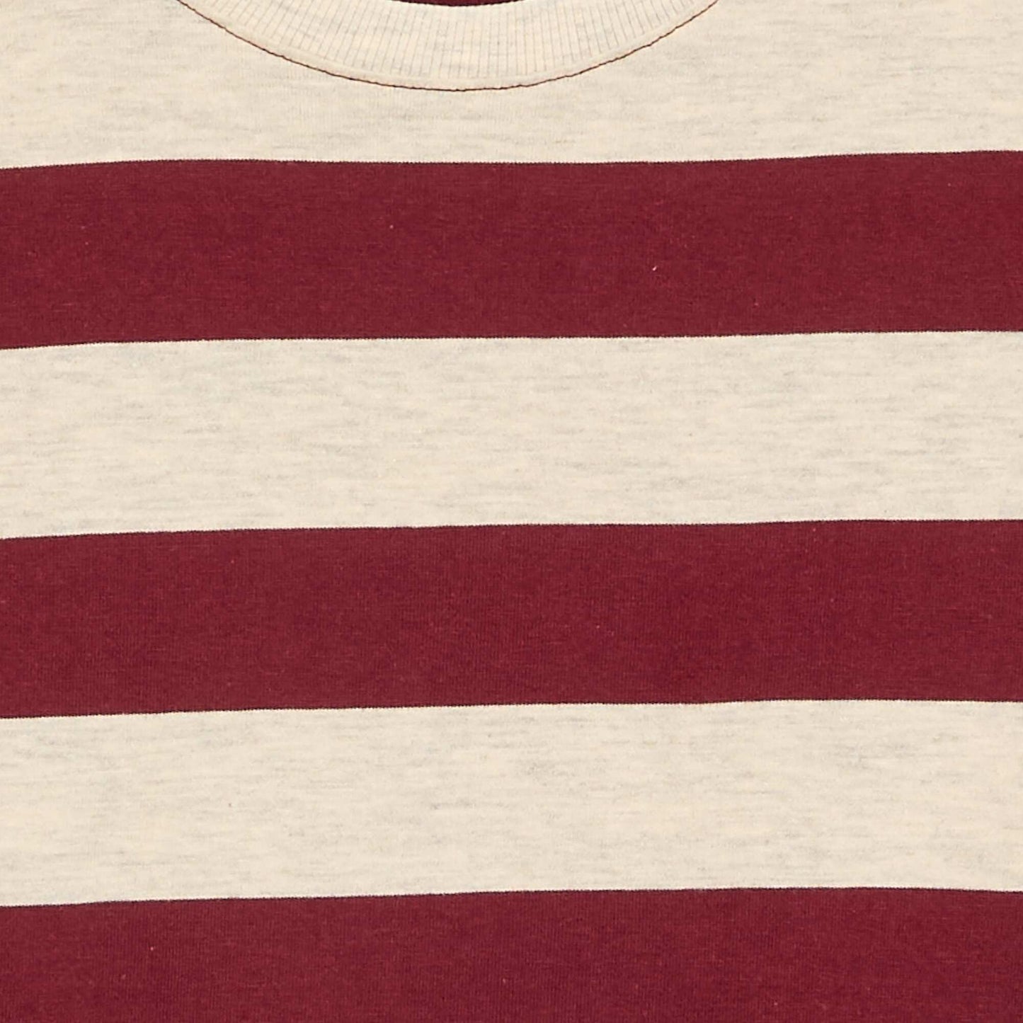Striped long-sleeved jersey T-shirt BEIGE