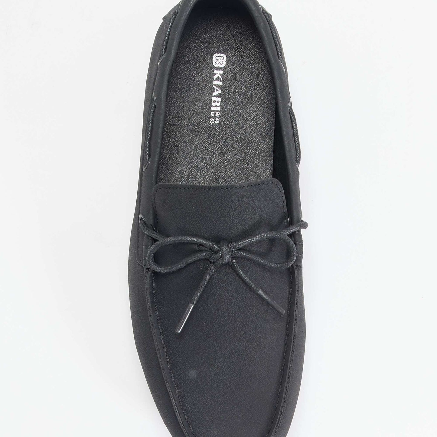 Plain Suedette Loafers BLACK