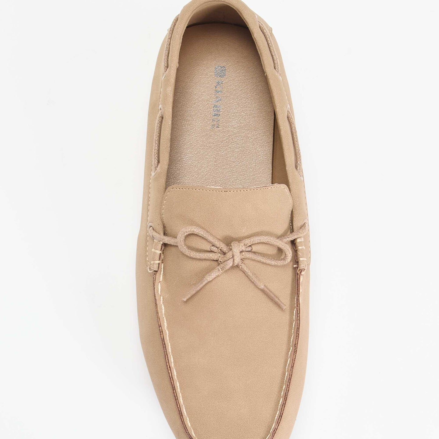 Plain Suedette Loafers BEIGE