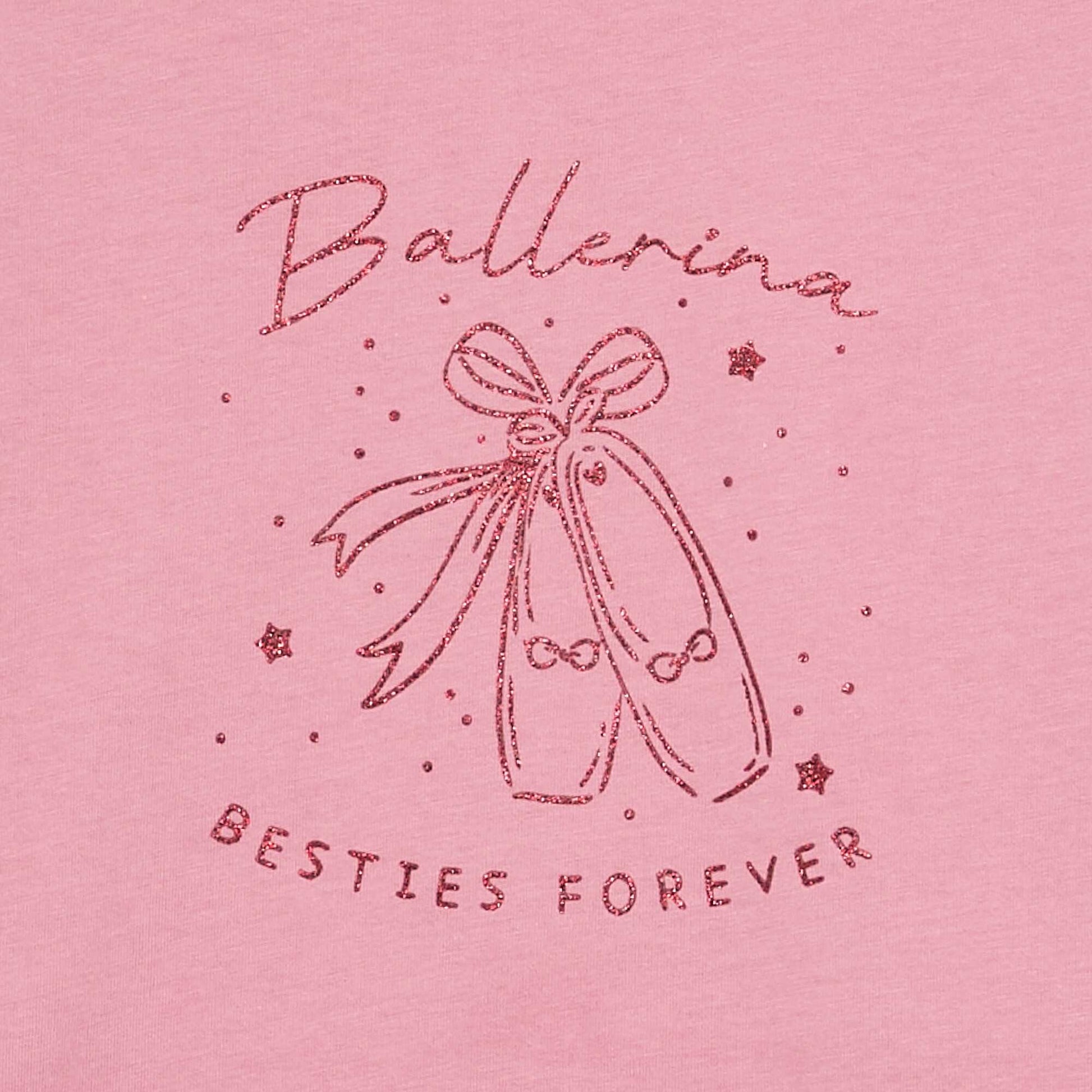 Long-sleeve printed T-shirt PINK