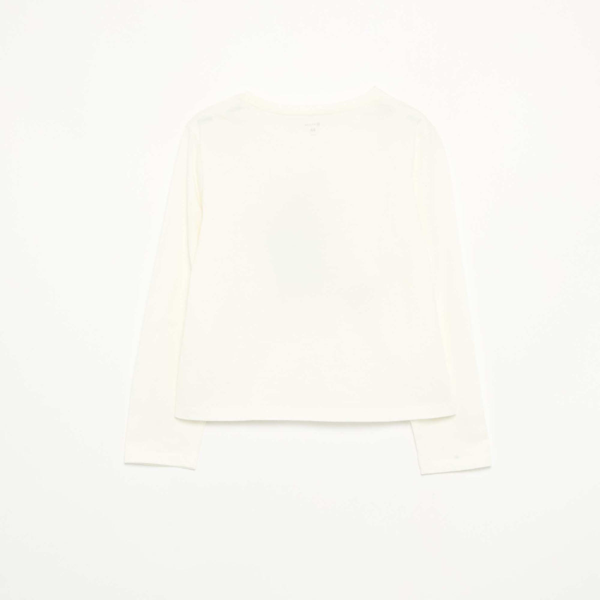 Long-sleeve printed T-shirt WHITE