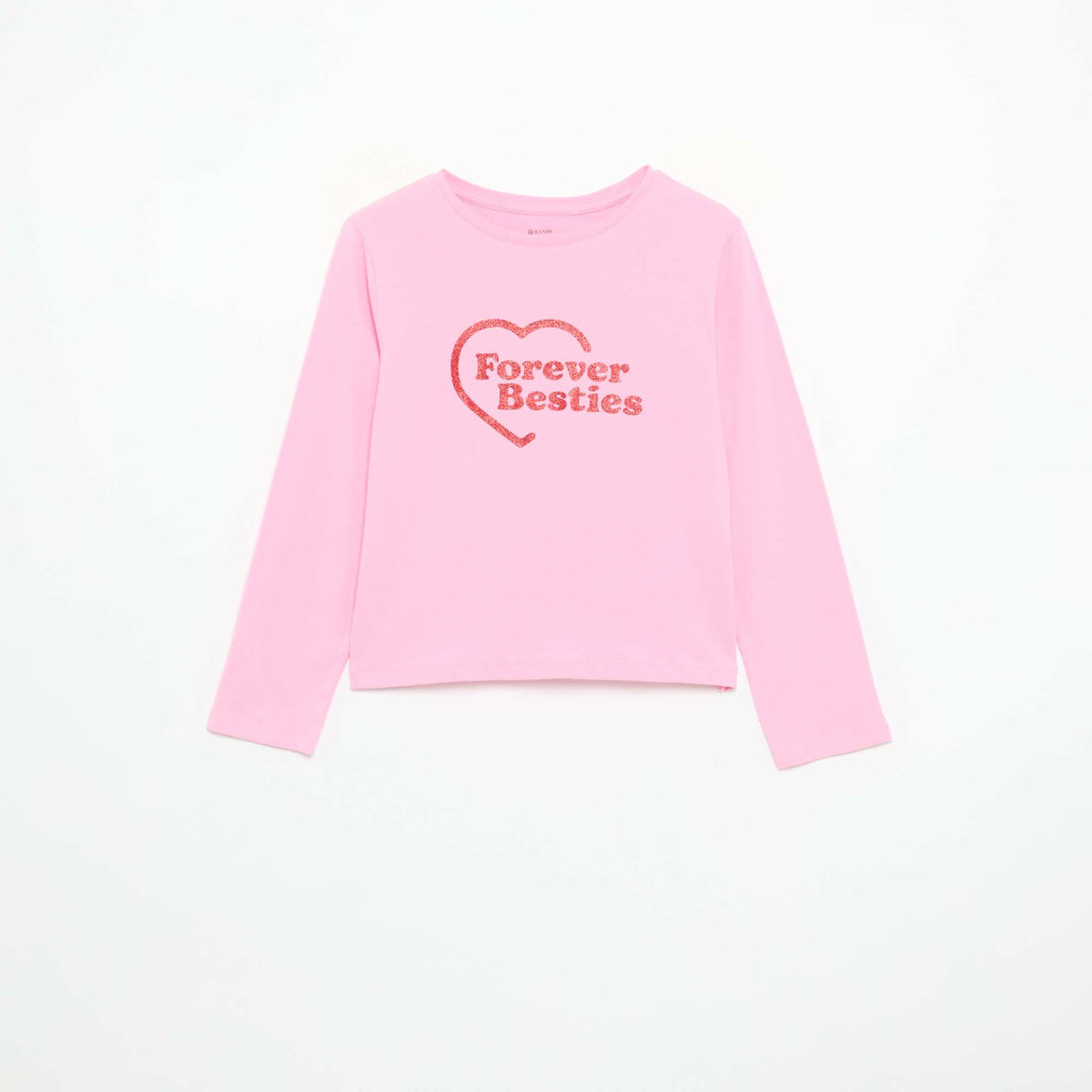 Long-sleeve printed T-shirt PINK