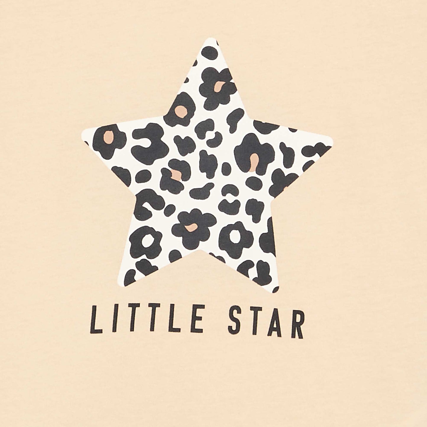 Long-sleeved T-shirt with print BEIGE