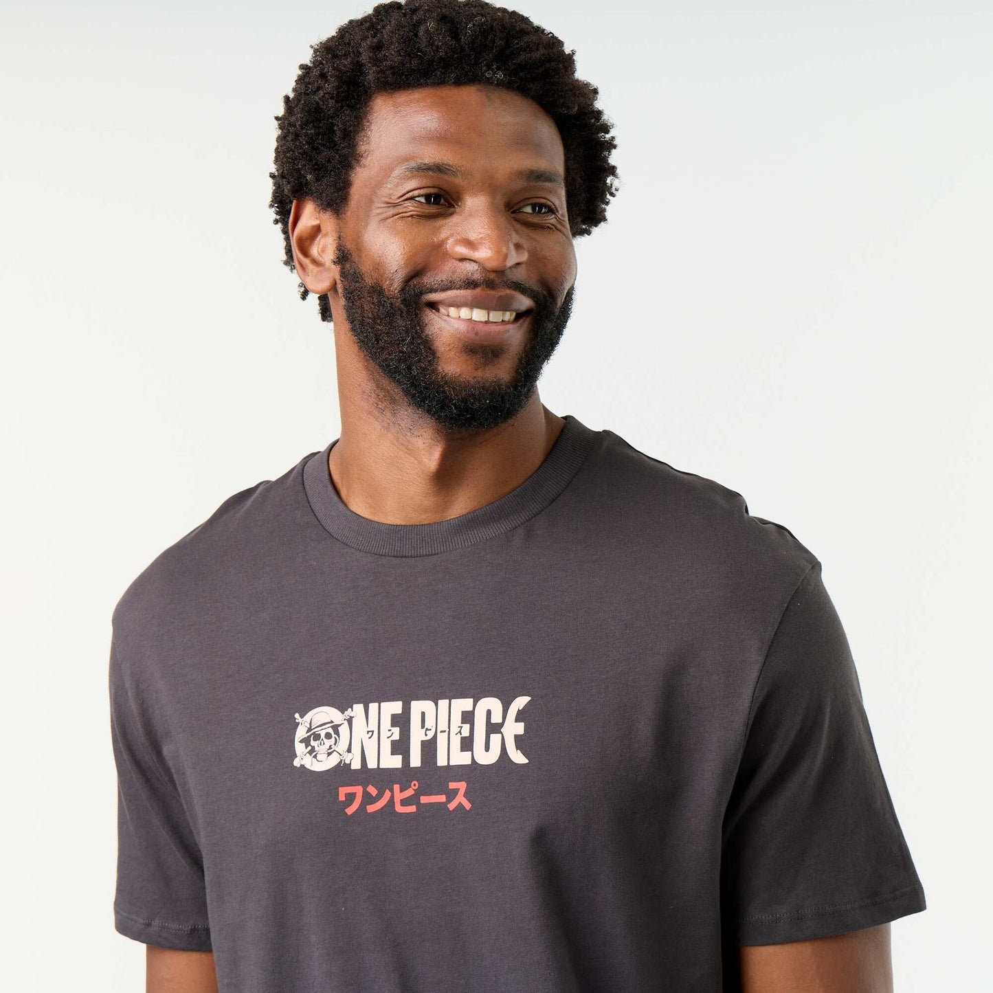 'One Piece' T-shirt + Shorts Pajama Set - 2 Pieces BLACK