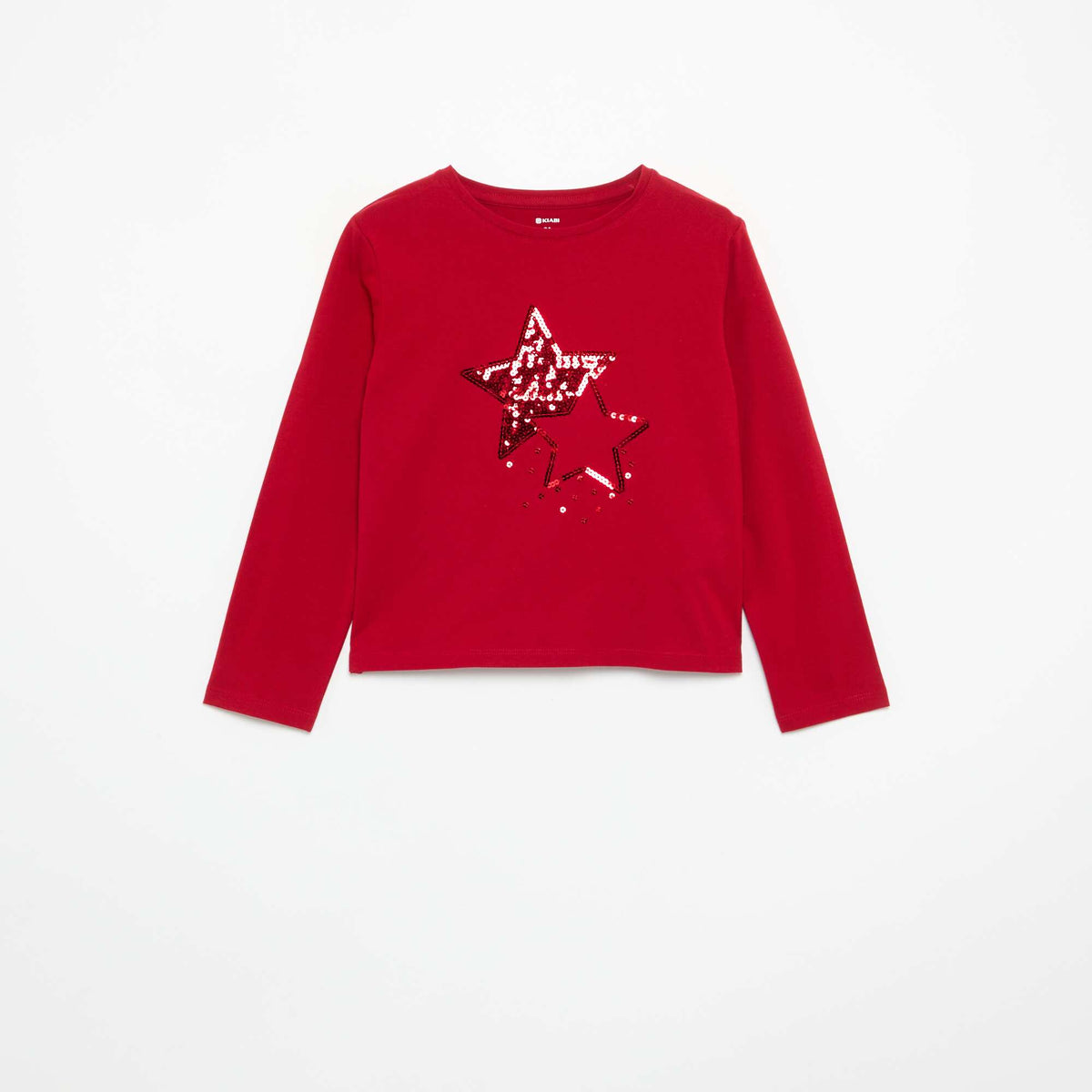 Long-sleeved T-shirt with graphic RED