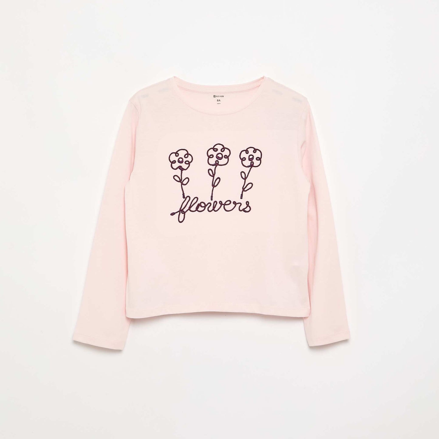 Long-sleeved T-shirt with graphic PINK