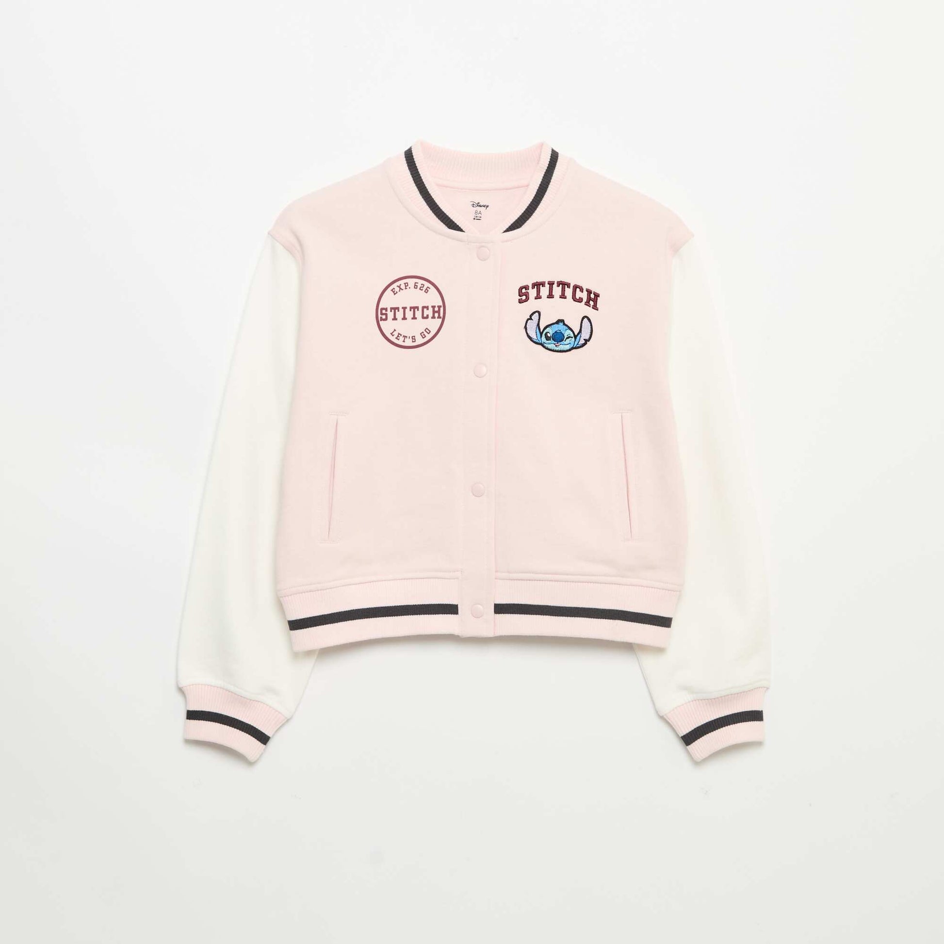 'Disney' university-style fleece jacket PINK