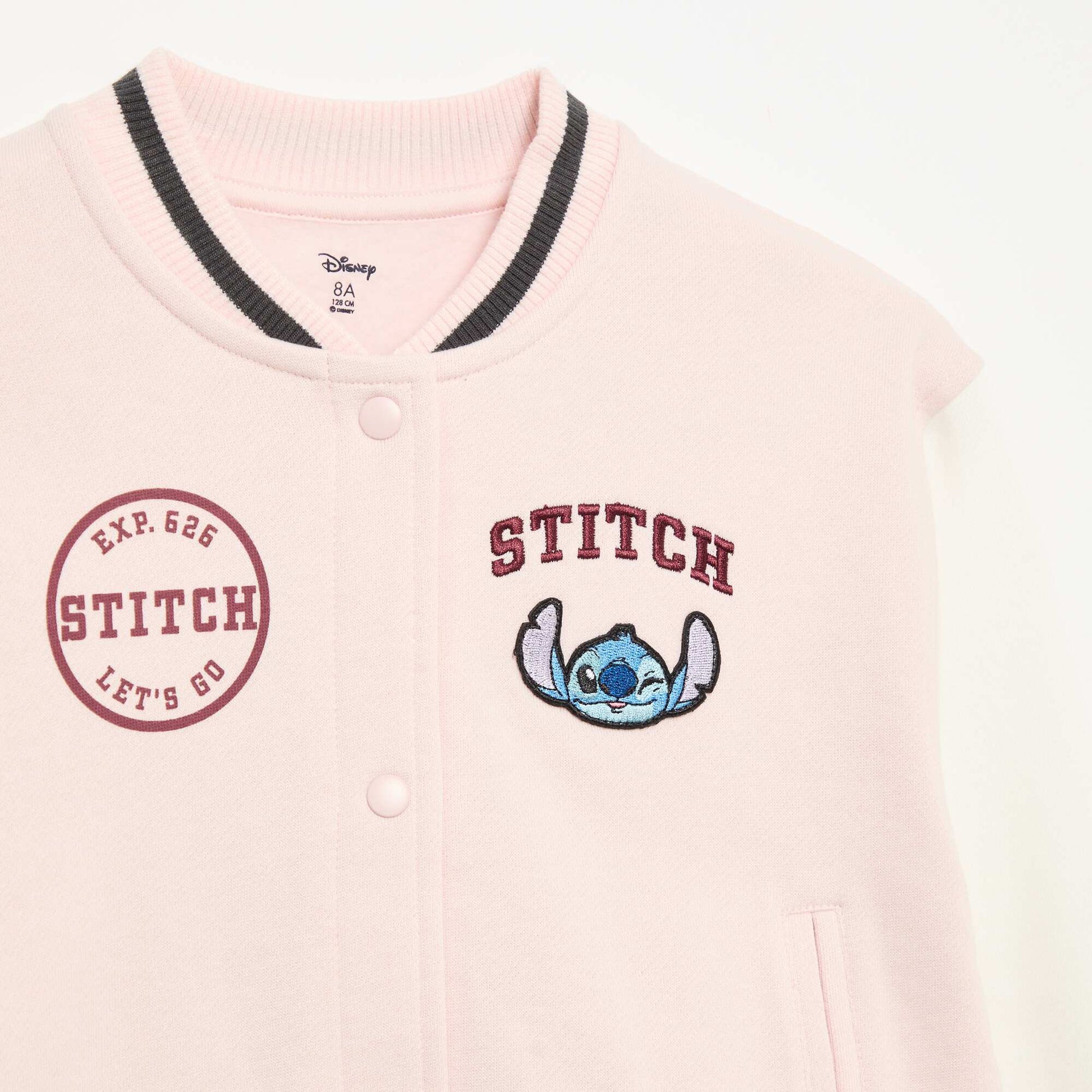 'Disney' university-style fleece jacket PINK
