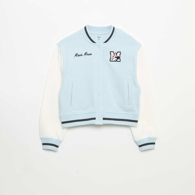 Disney' Varsity Style Fleece Jacket BLUE
