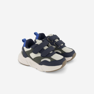 Tricolor Hook-and-Loop Sneakers BLUE