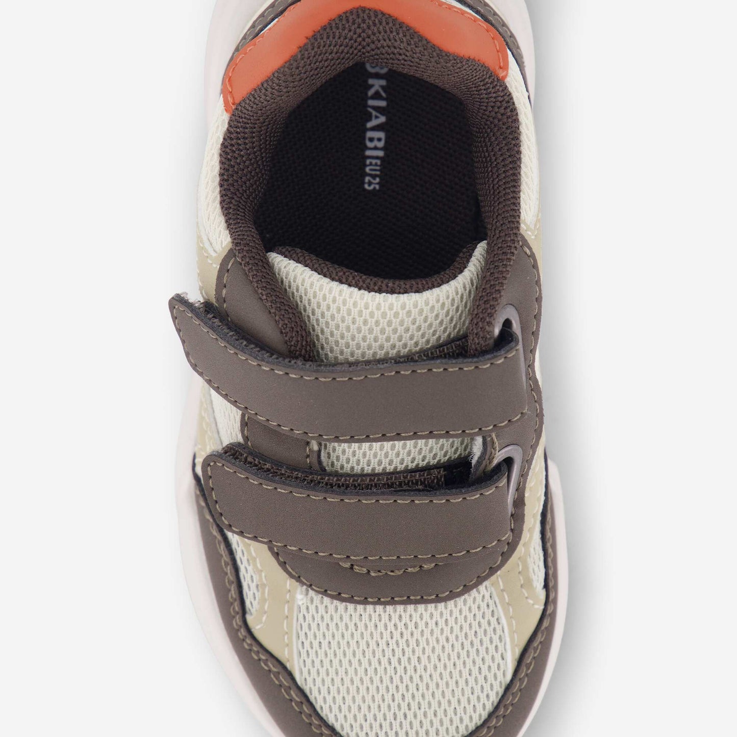 Tricolor Hook-and-Loop Sneakers BROWN