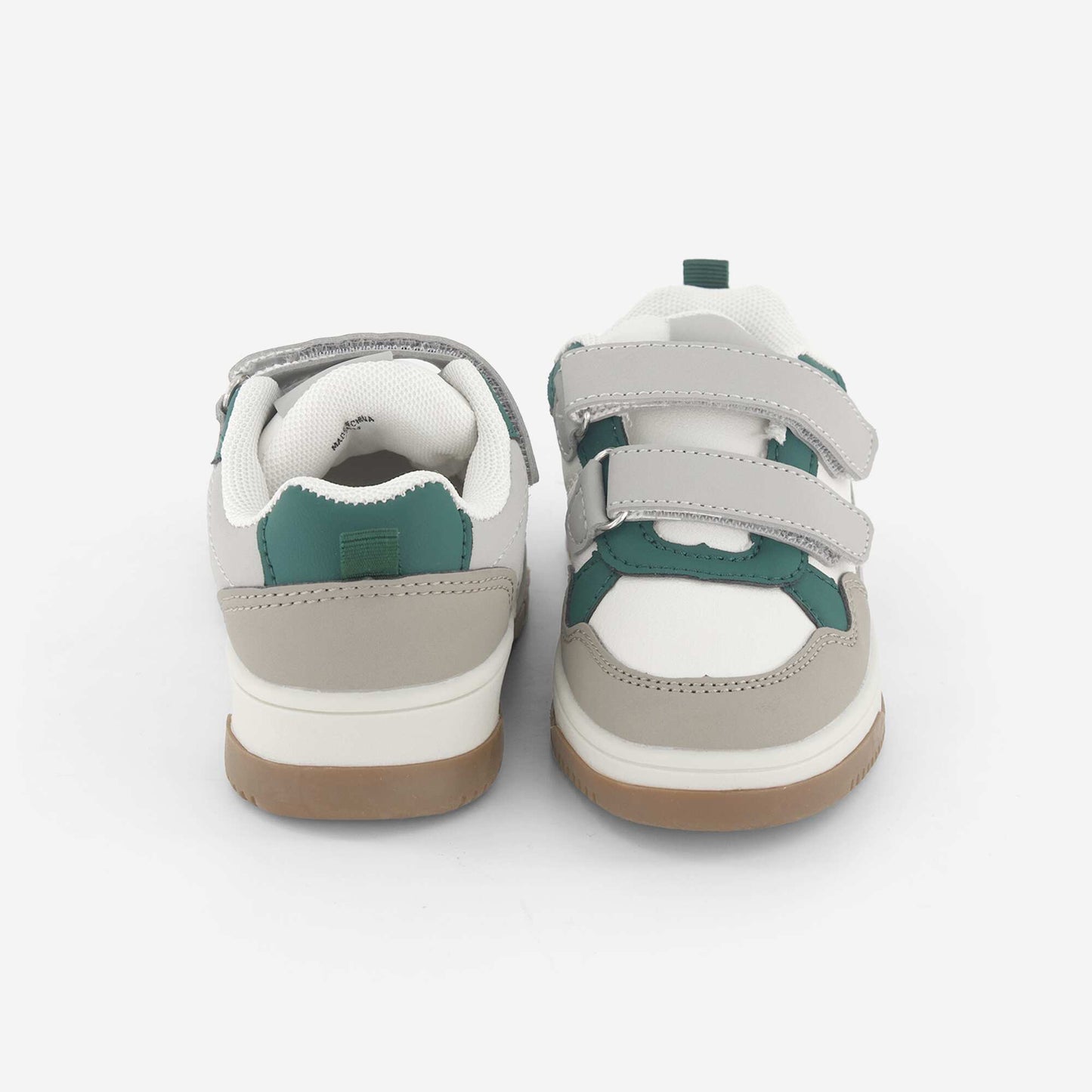 Low-top faux leather sneakers GREY