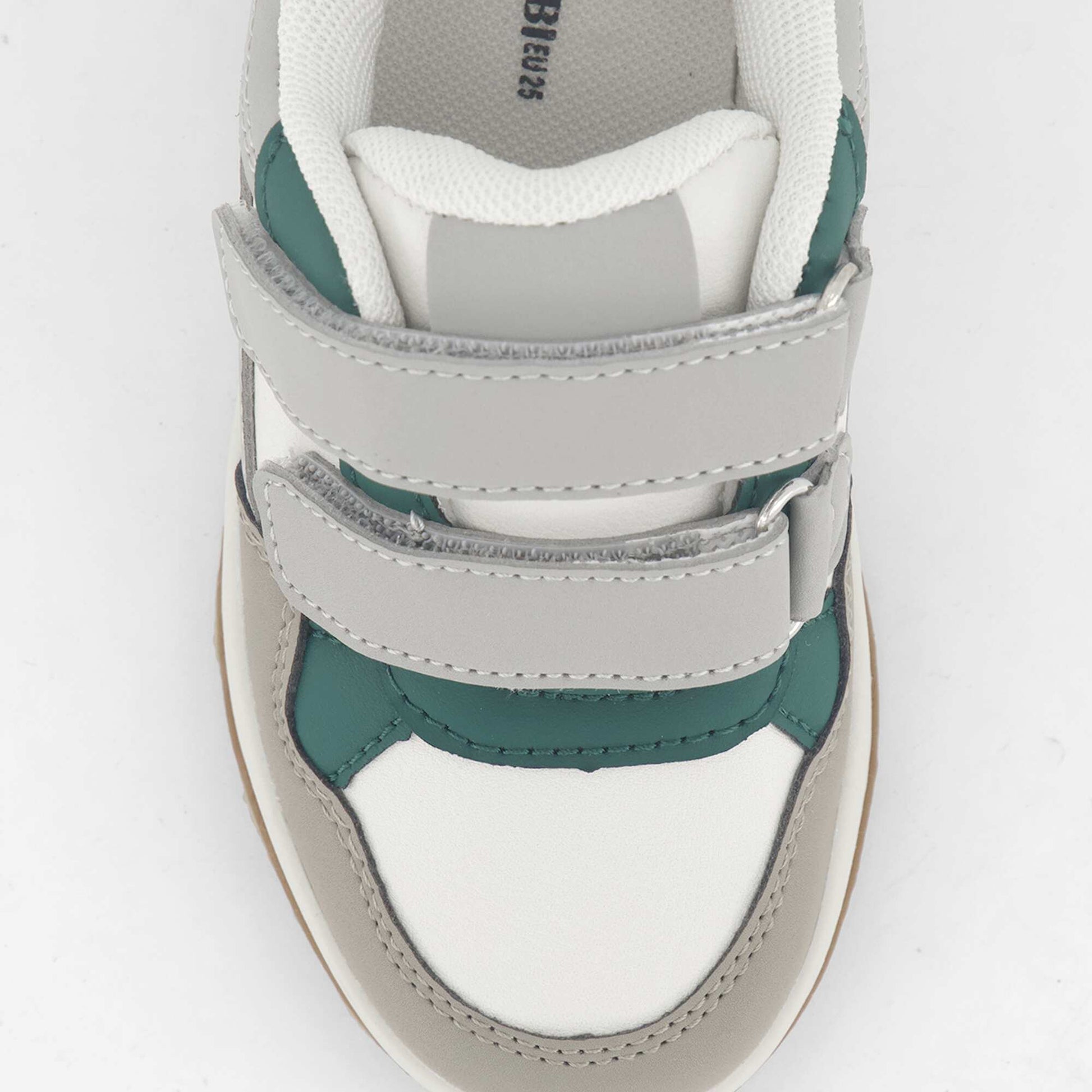 Low-top faux leather sneakers GREY