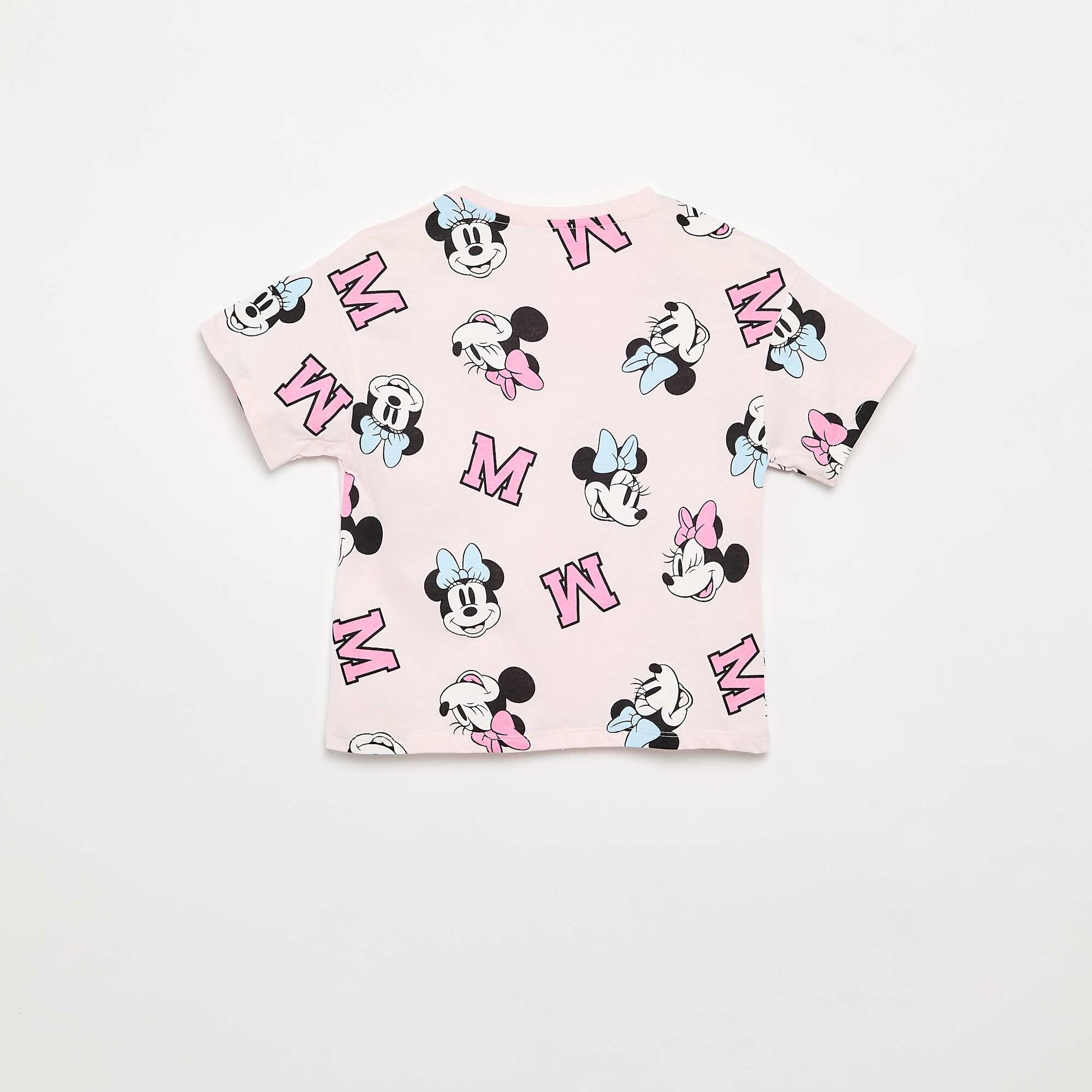 Round neck short sleeve 'Minnie' 'Disney' T-shirt PINK