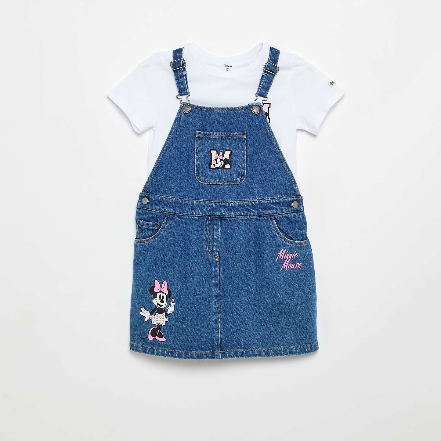 Denim dress and t-shirt 'Minnie' set BLUE