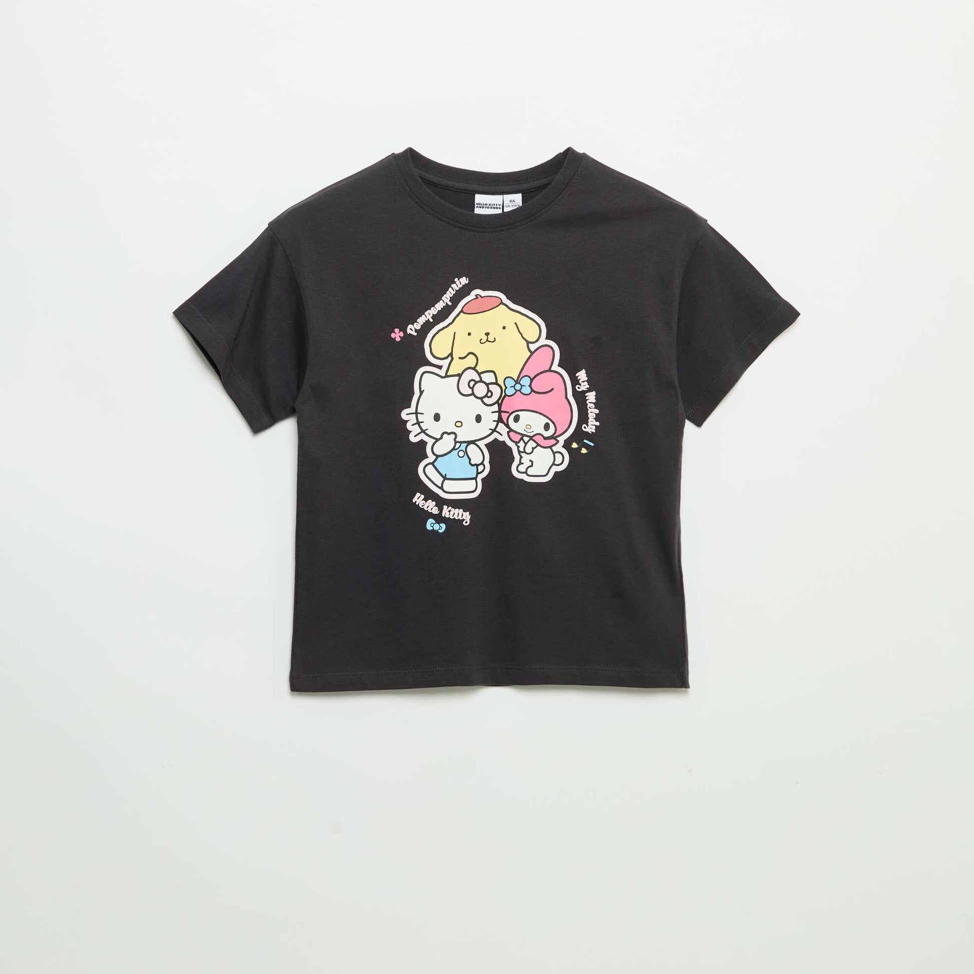 'Hello Kitty' Short-Sleeved T-shirt BLACK