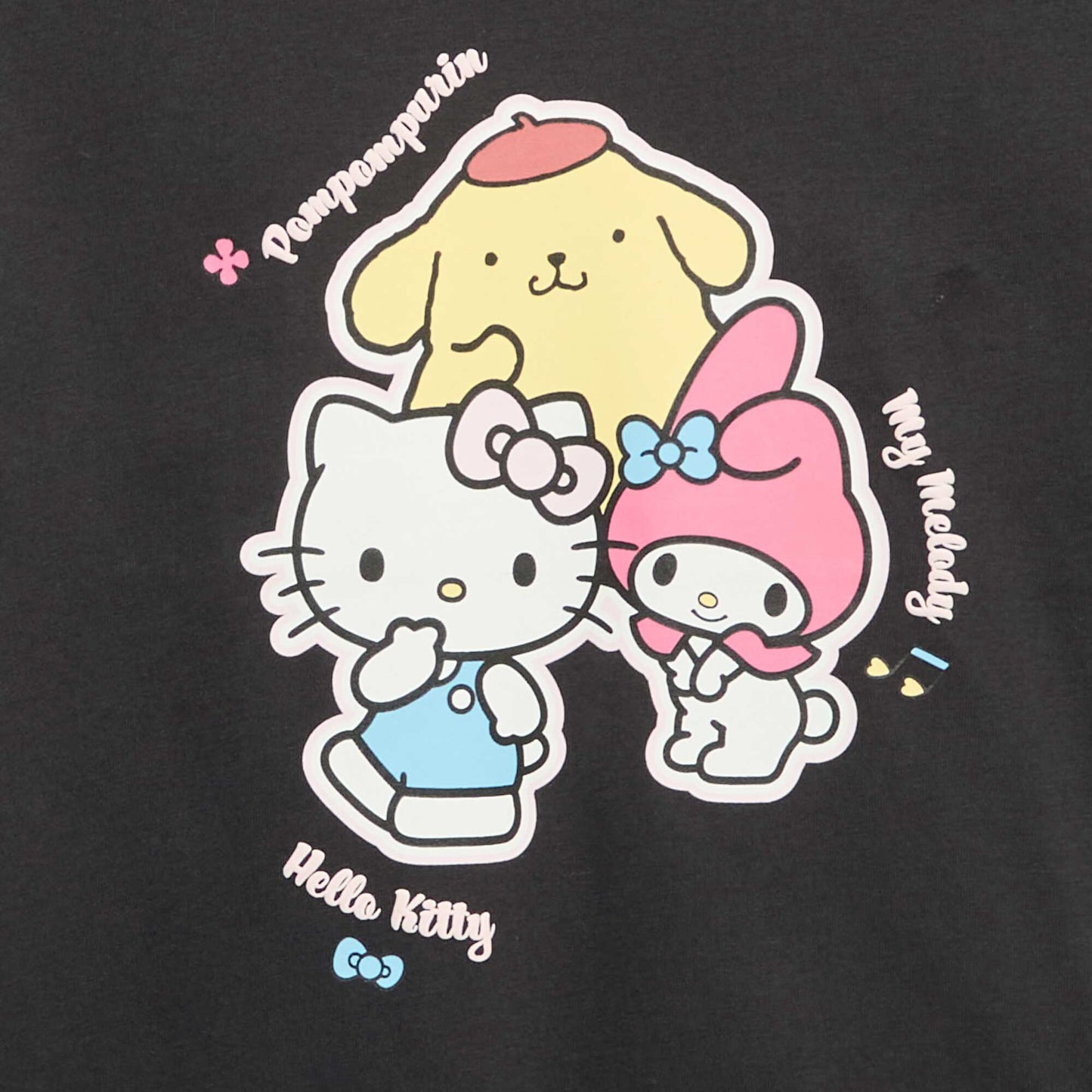 'Hello Kitty' Short-Sleeved T-shirt BLACK