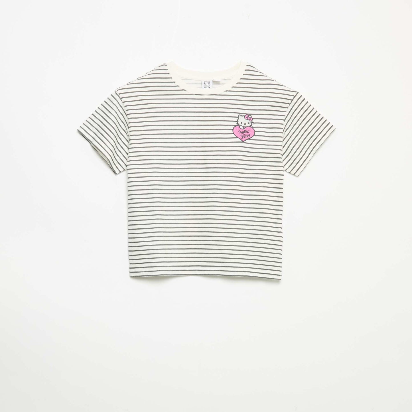 'Hello Kitty' 2-piece set - striped top + leggings WHITE